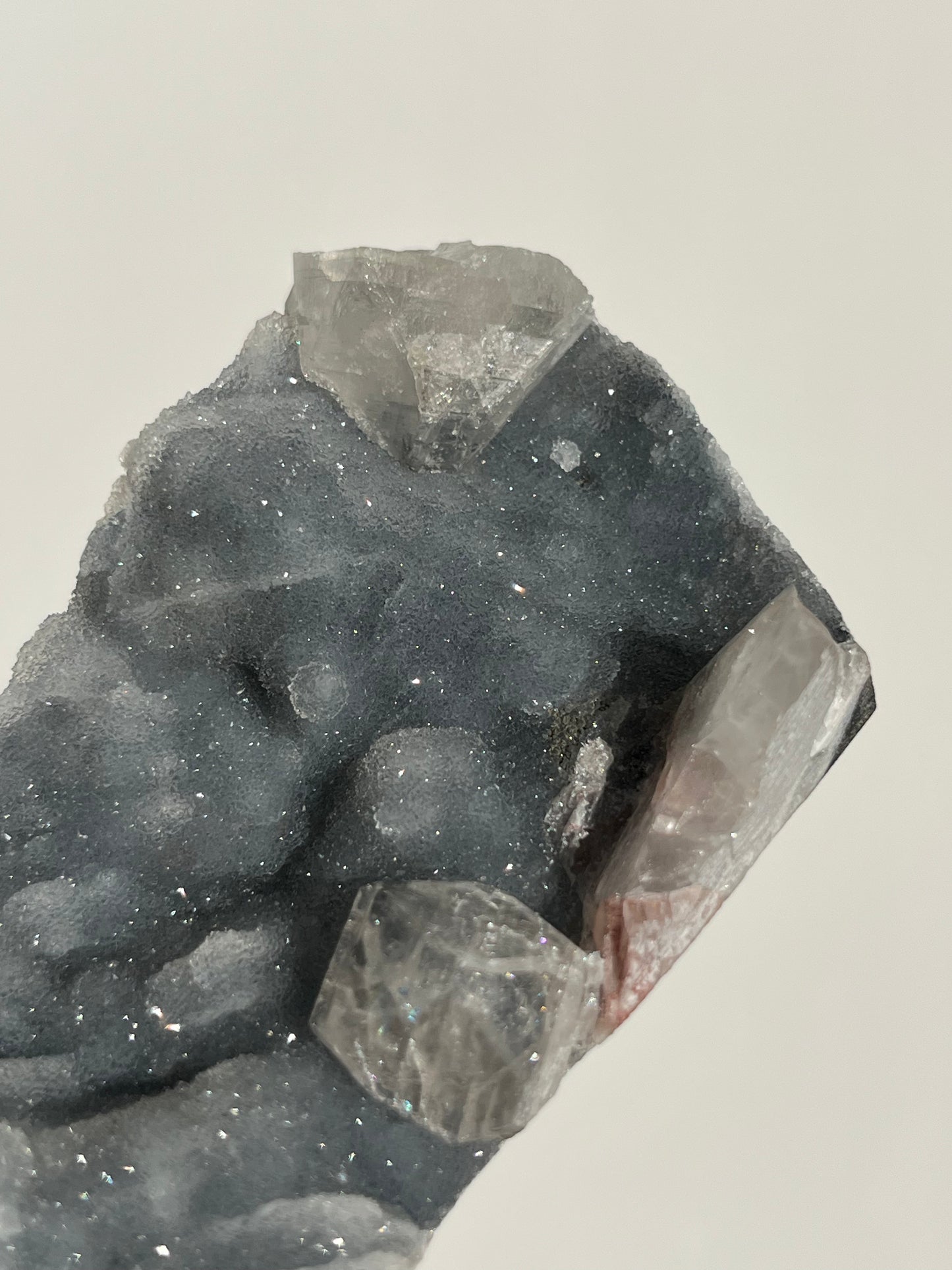 Blue Chalcedony and Apophyllite Specimen P