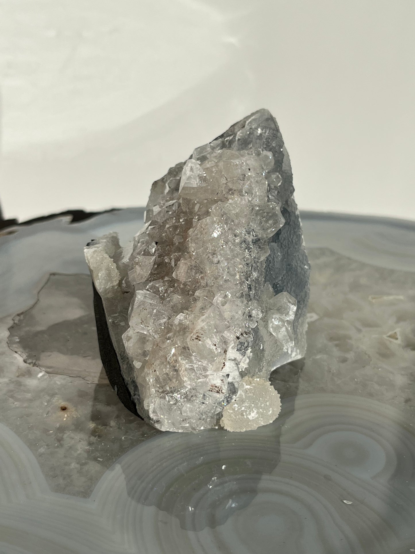 Blue Chalcedony and Apophyllite Specimen E