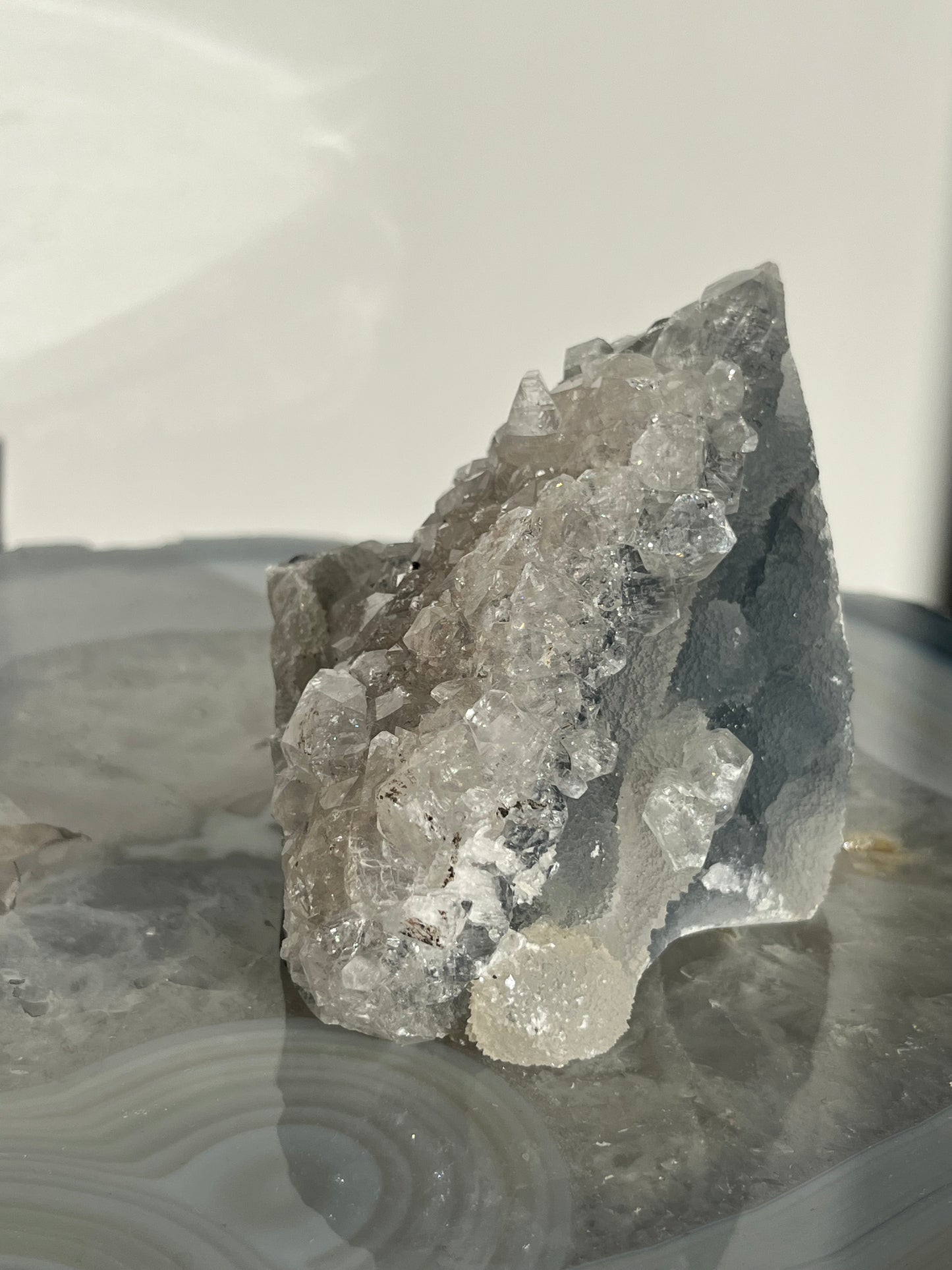 Blue Chalcedony and Apophyllite Specimen E