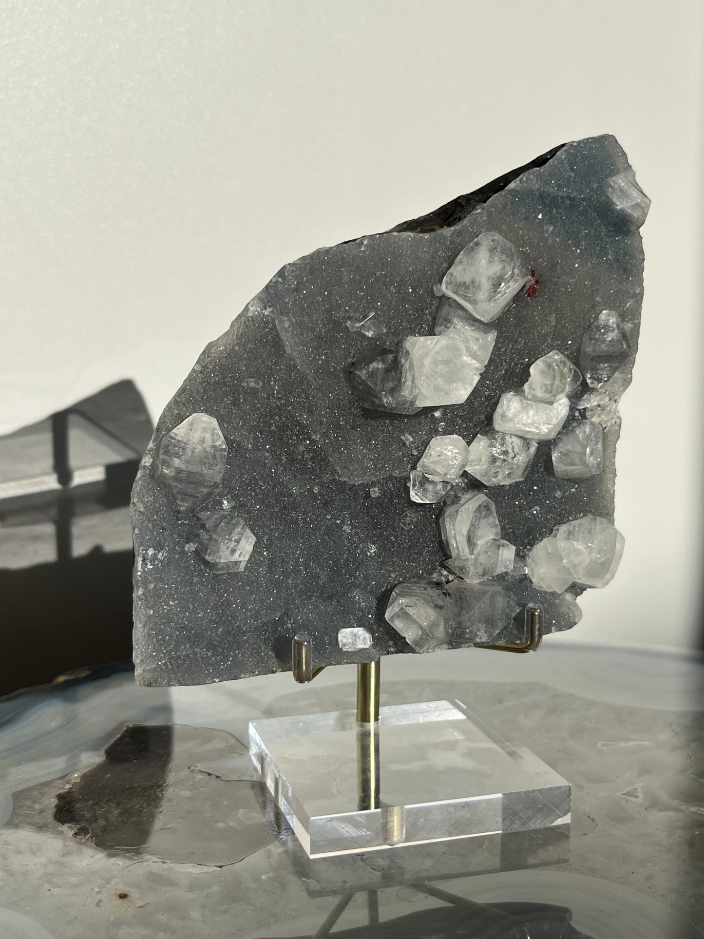 Blue-Grey Chalcedony and Apophyllite Specimen K