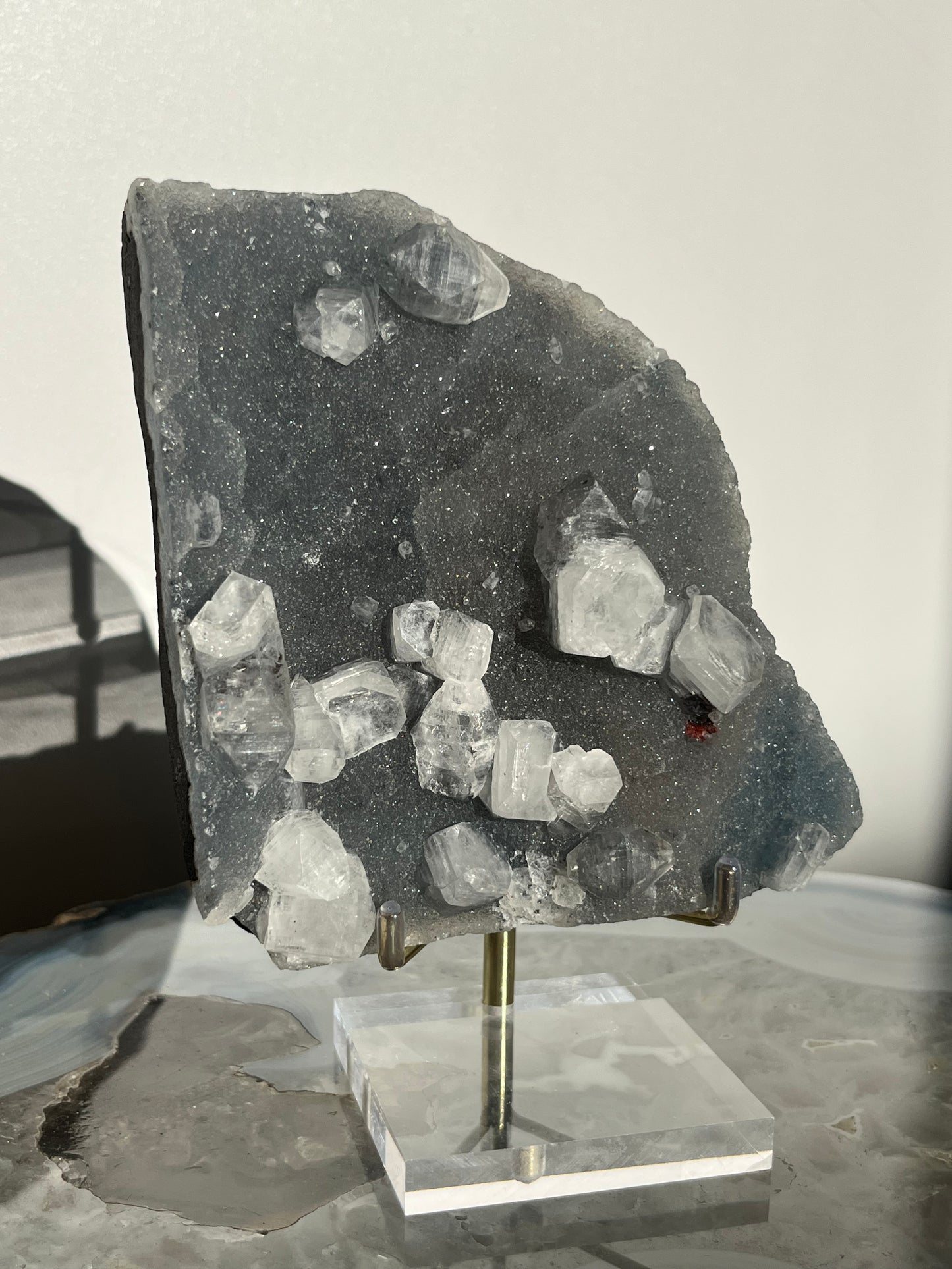 Blue-Grey Chalcedony and Apophyllite Specimen K