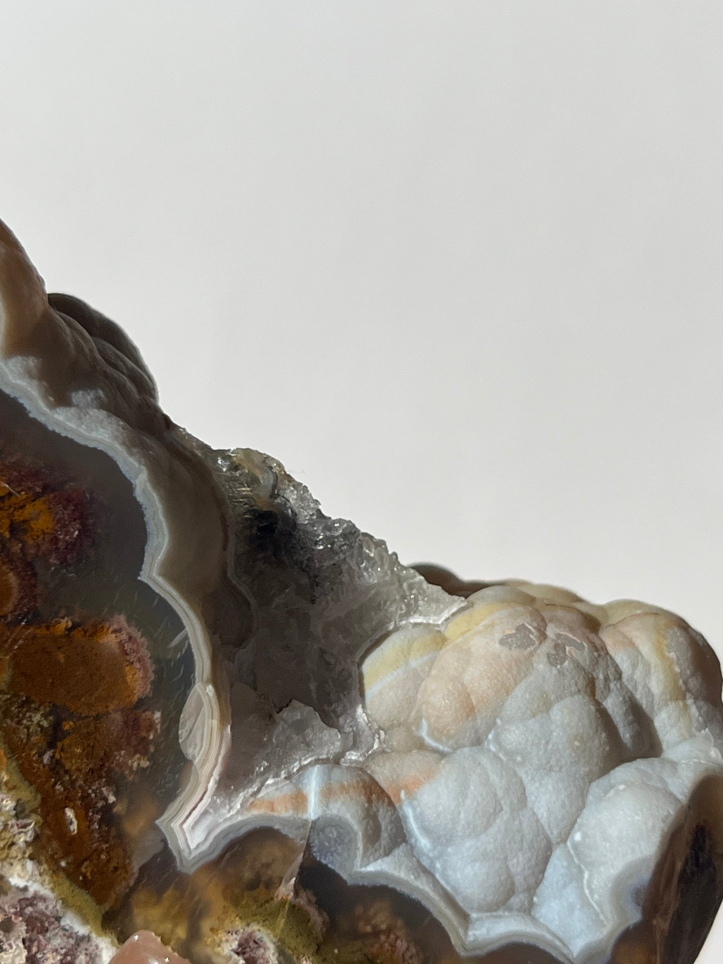 Botryoidal Blue Chalcedony x Nebula Agate Tower B