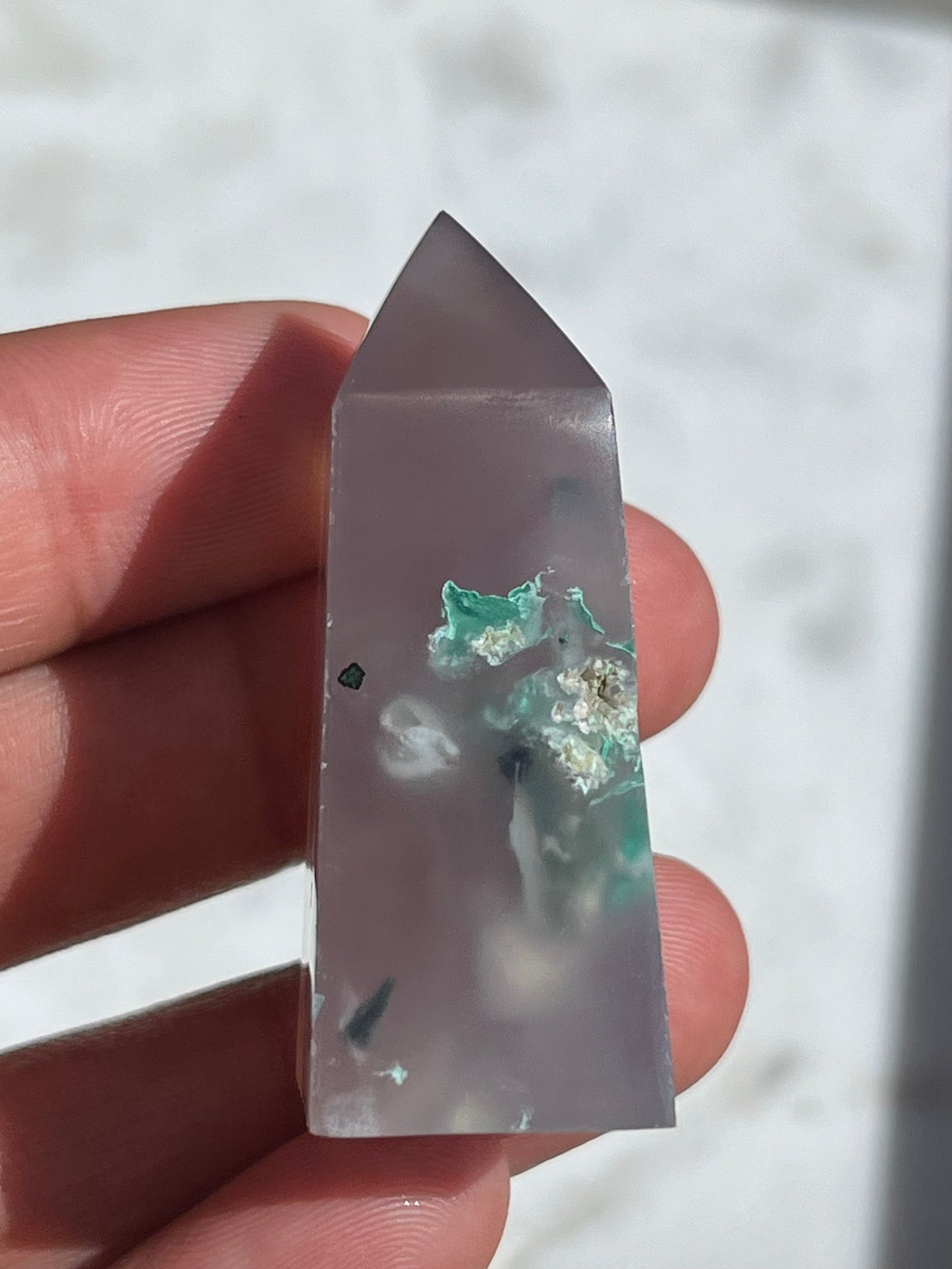 One-of-a-Kind Native Copper & Chrysocolla in Chalcedony Tower (You Choose)