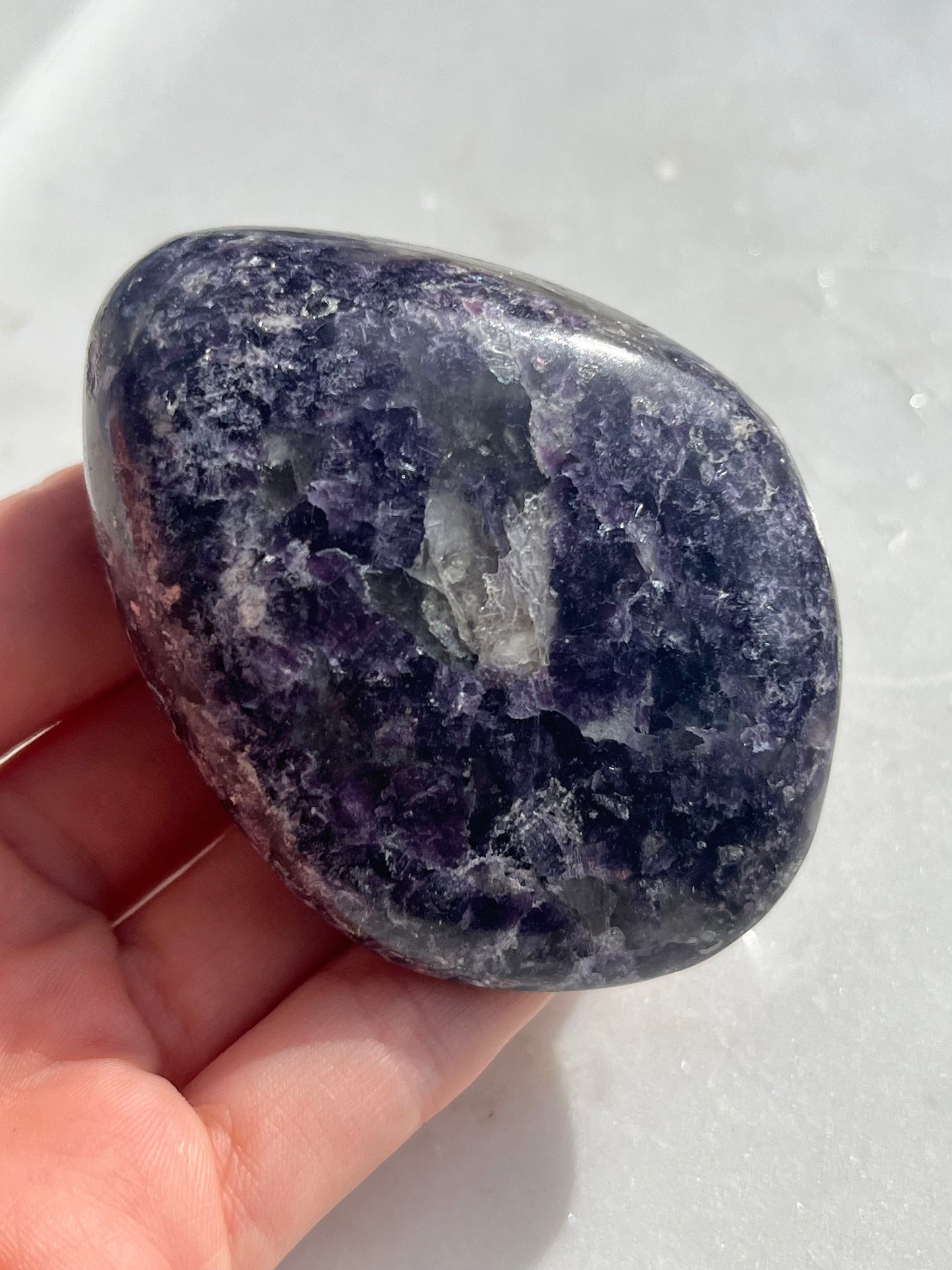 Lepidolite Freeform w/Smokey Quartz & Silver Mica #3