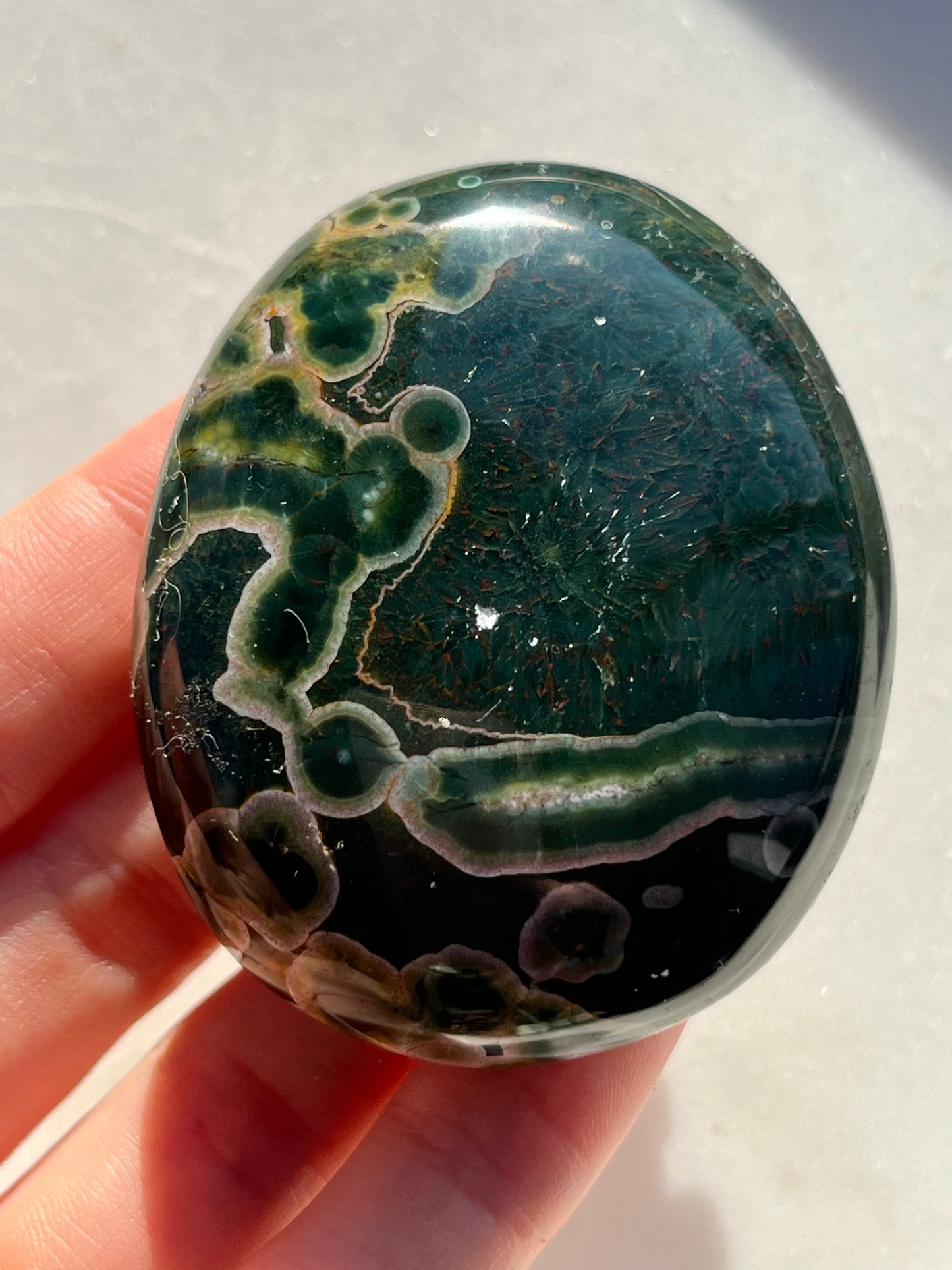 “Metamorph” Kabamby Ocean Jasper Palmstone