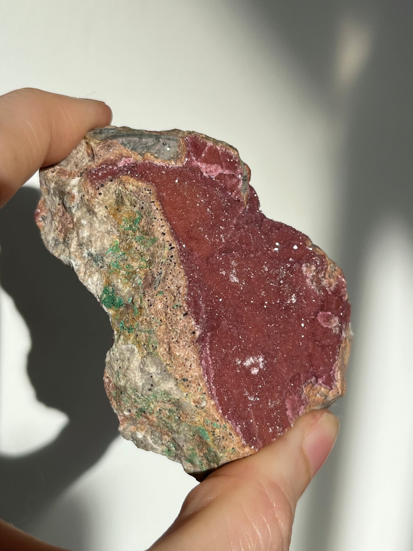 含白云石包裹体的钴方解石簇 #5