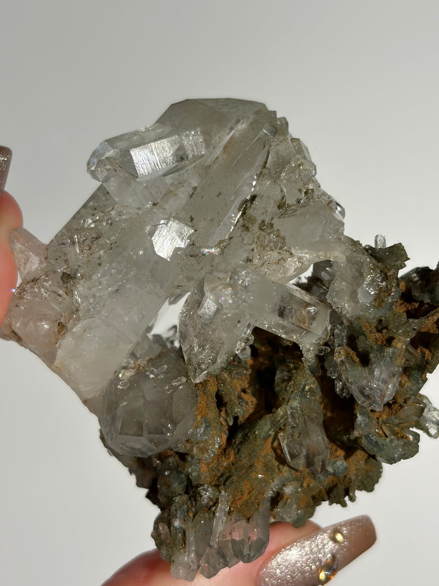Chlorite Included Quartz Specimen E
