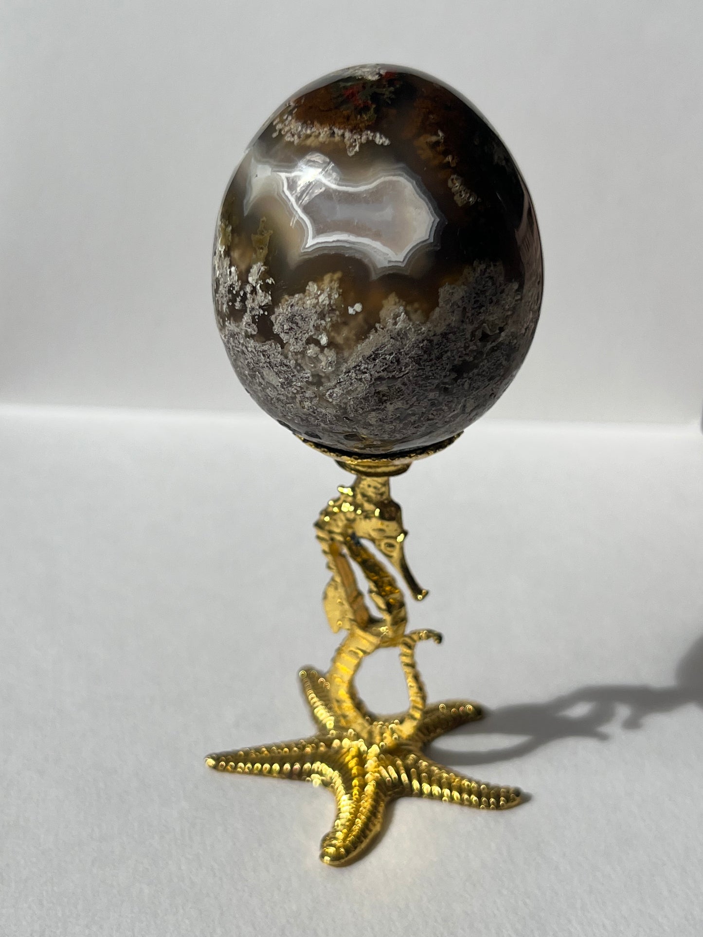 Soporte Esfera Plata Libélula