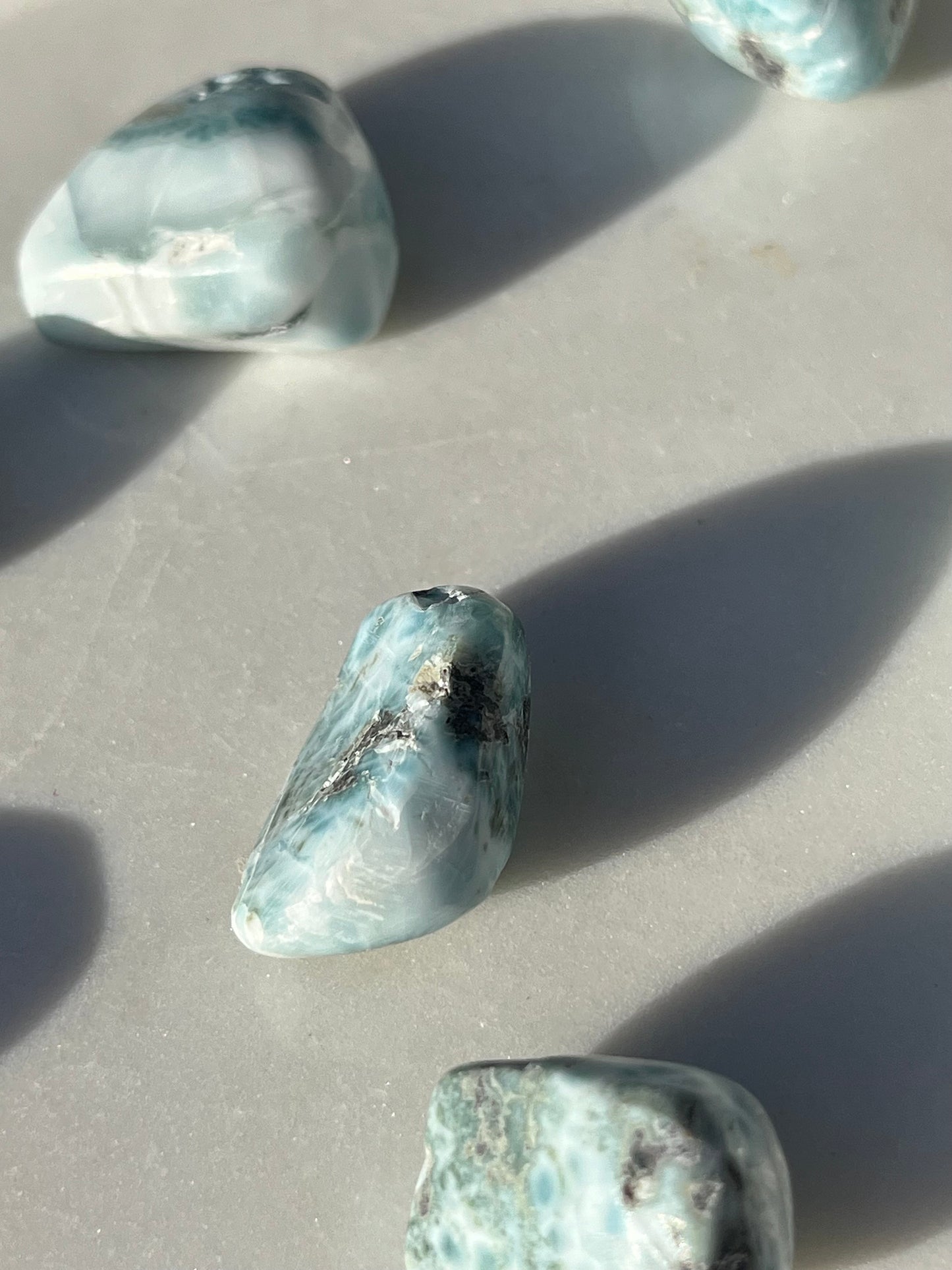 Larimar Tumbled Stone (Perfectly Imperfect)