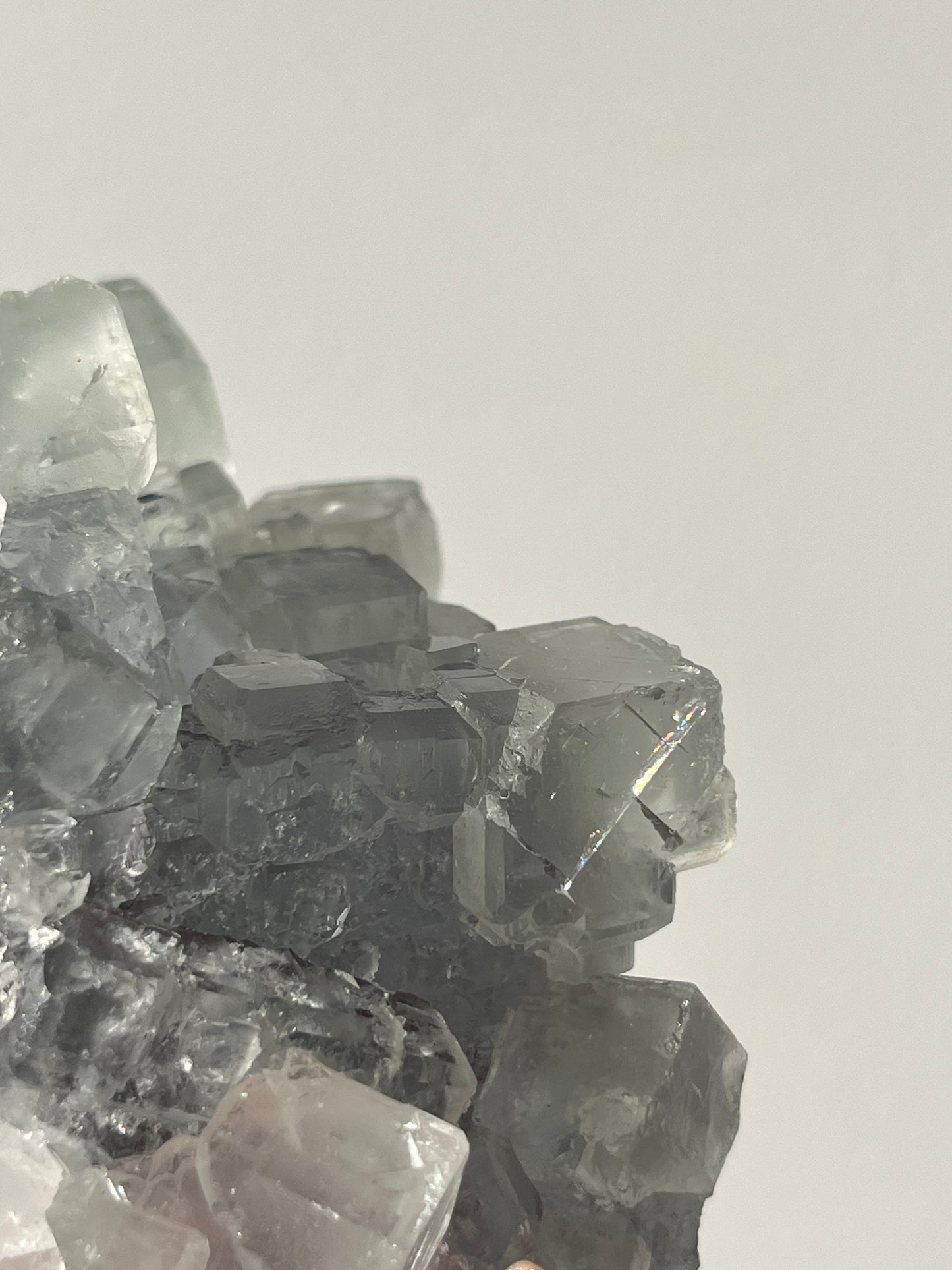 Druzy Quartz Coated Green Fluorite Specimen D