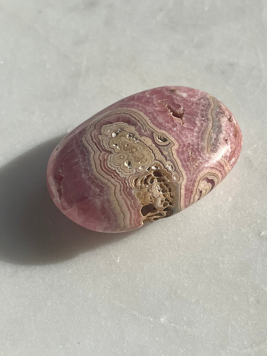 Stalagmitic Rhodochrosite Puffy Palmstone #2