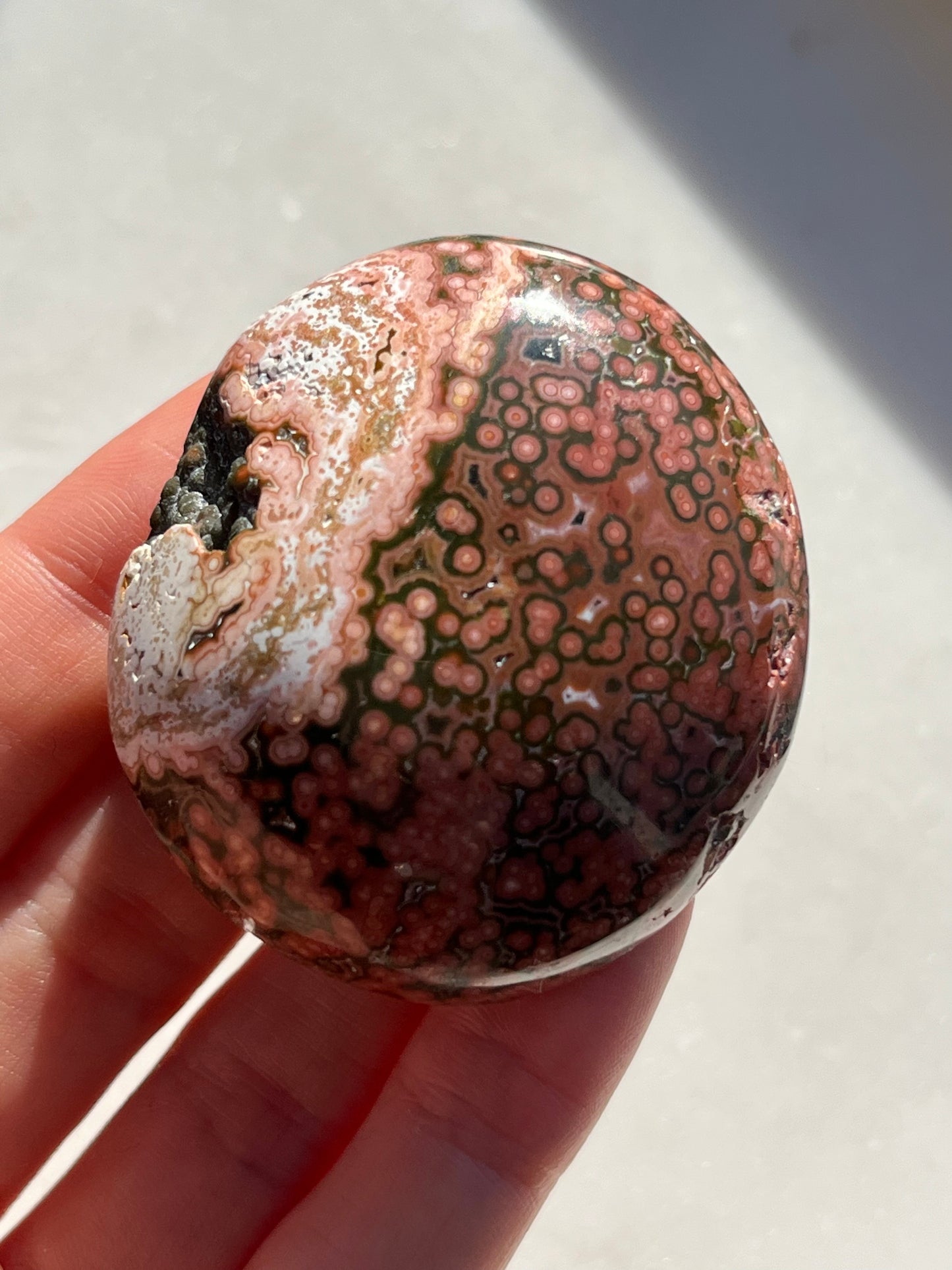 Veinless Ocean Jasper Palmstone #29