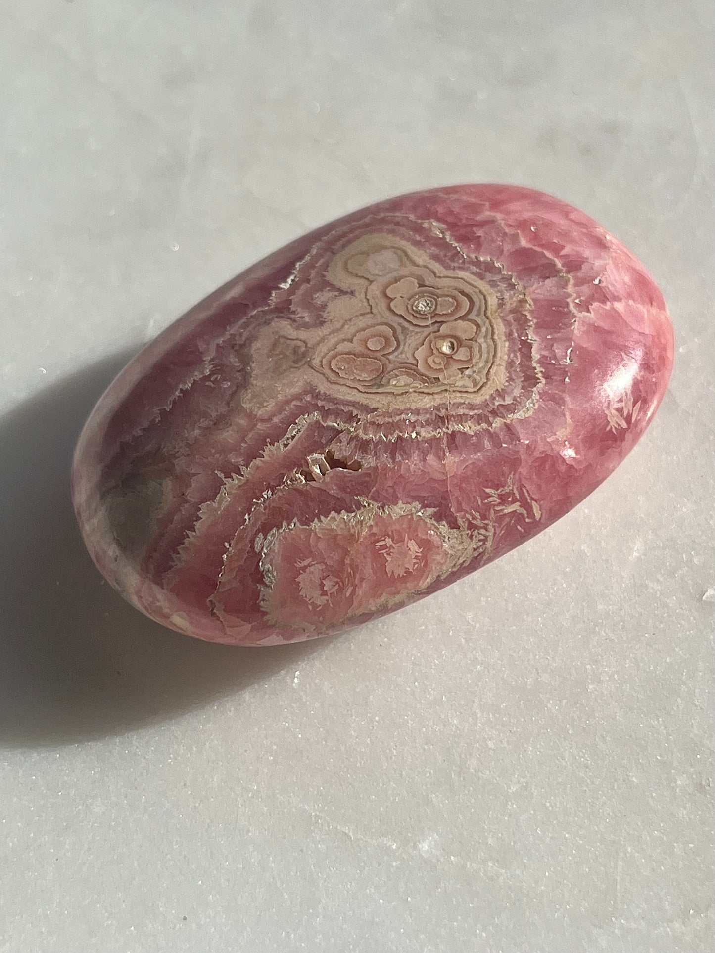 Stalagmitic Rhodochrosite Puffy Palmstone #1