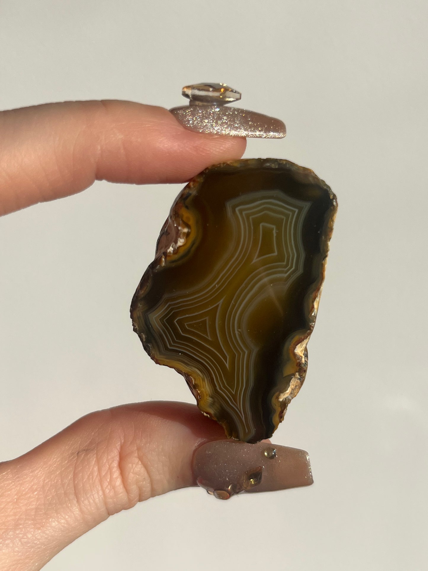 'Golden Labyrinth' West Indonesian Translucent Yellow-Brown Agate Pair E