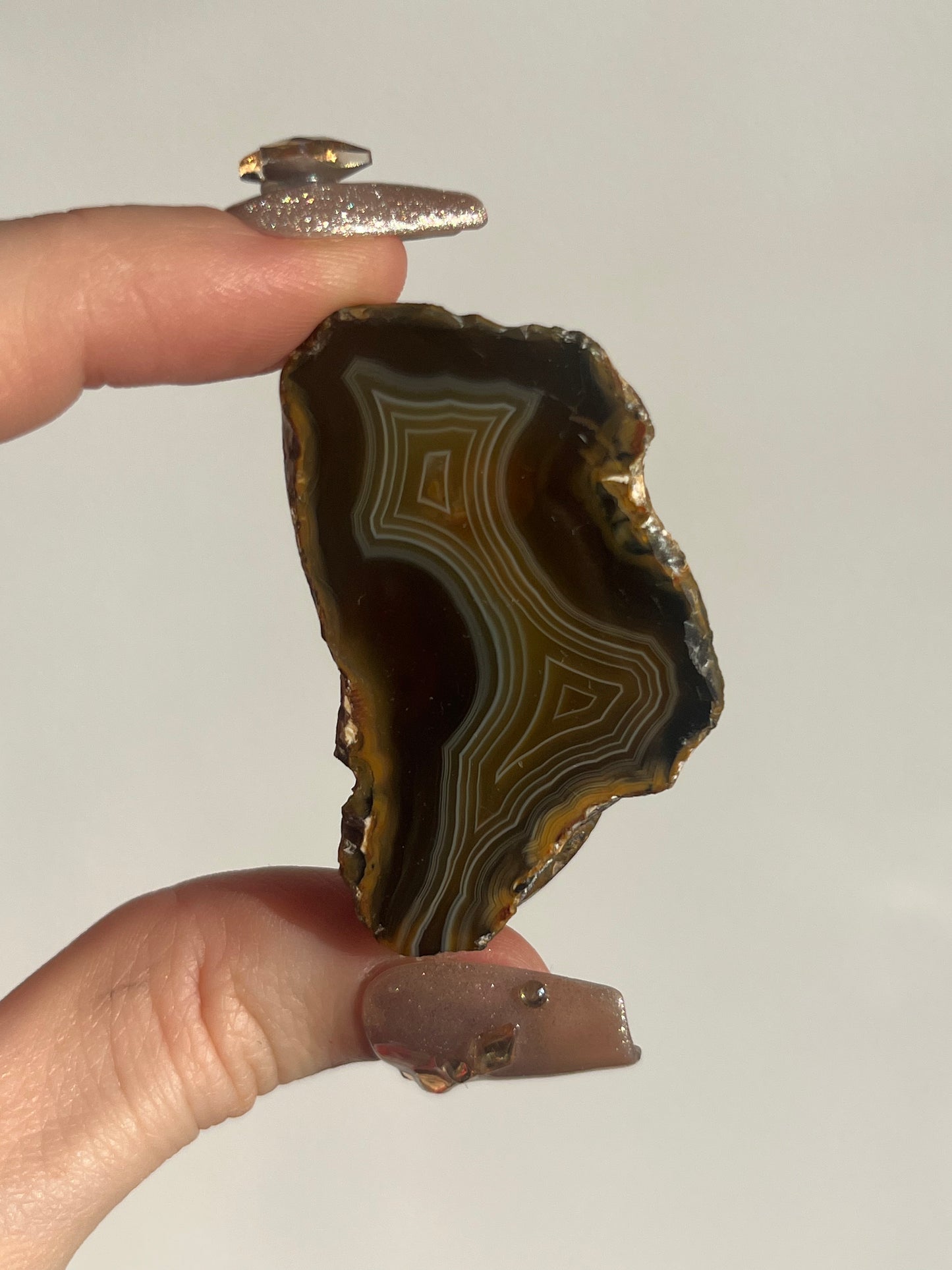 'Golden Labyrinth' West Indonesian Translucent Yellow-Brown Agate Pair E