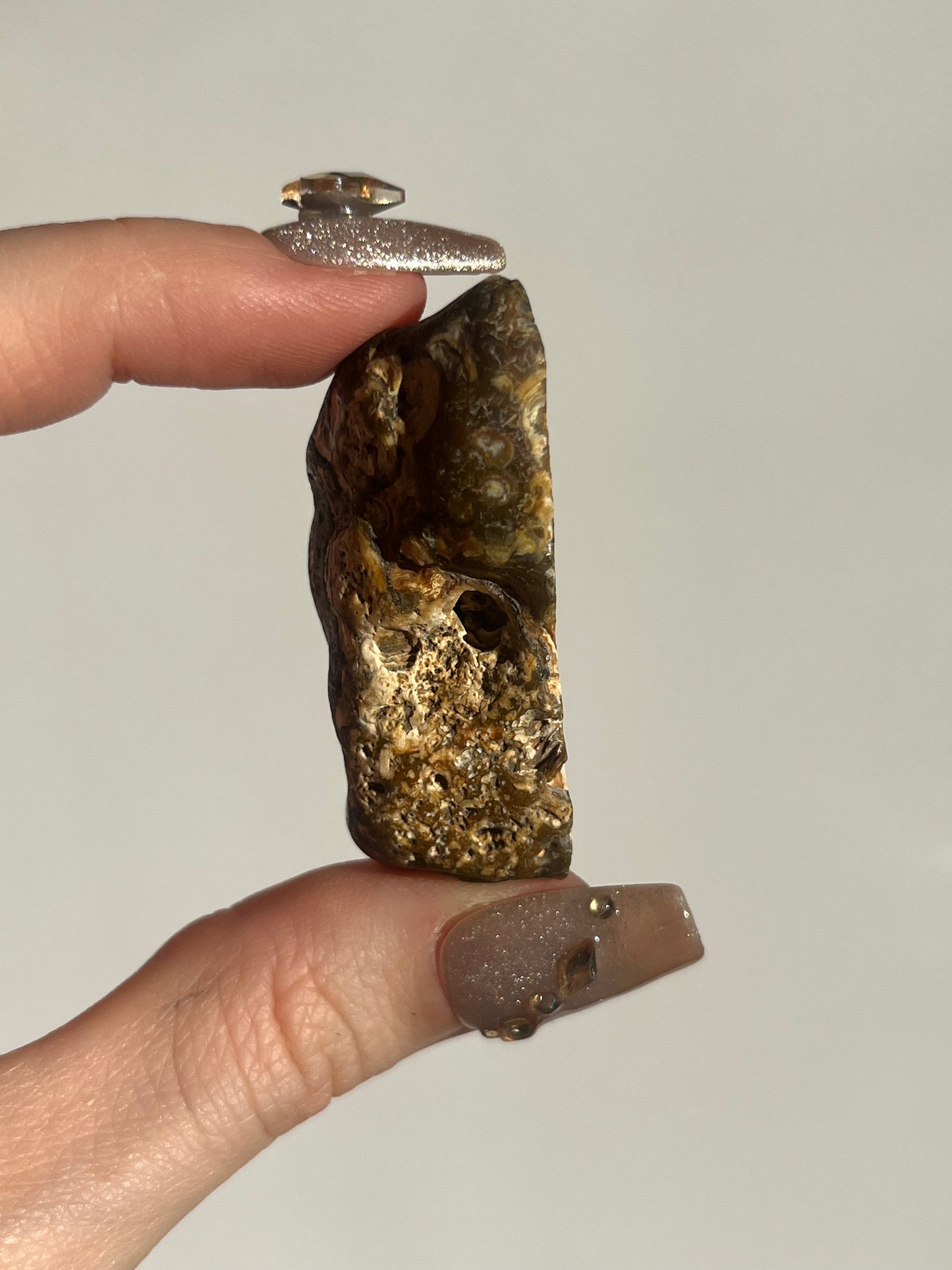 'Golden Labyrinth' West Indonesian Translucent Yellow-Brown Agate Pair E