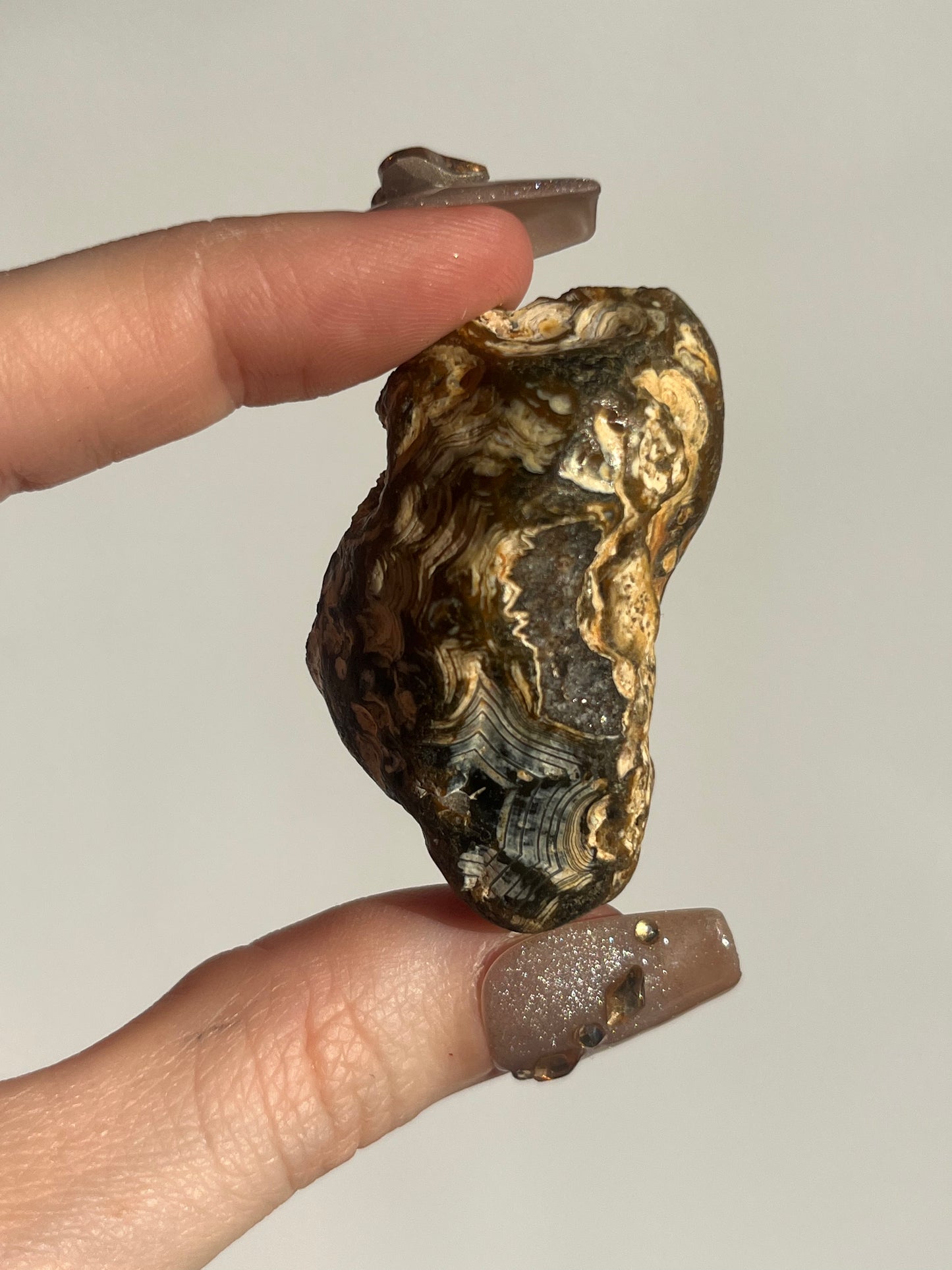 'Golden Labyrinth' West Indonesian Translucent Yellow-Brown Agate Pair E