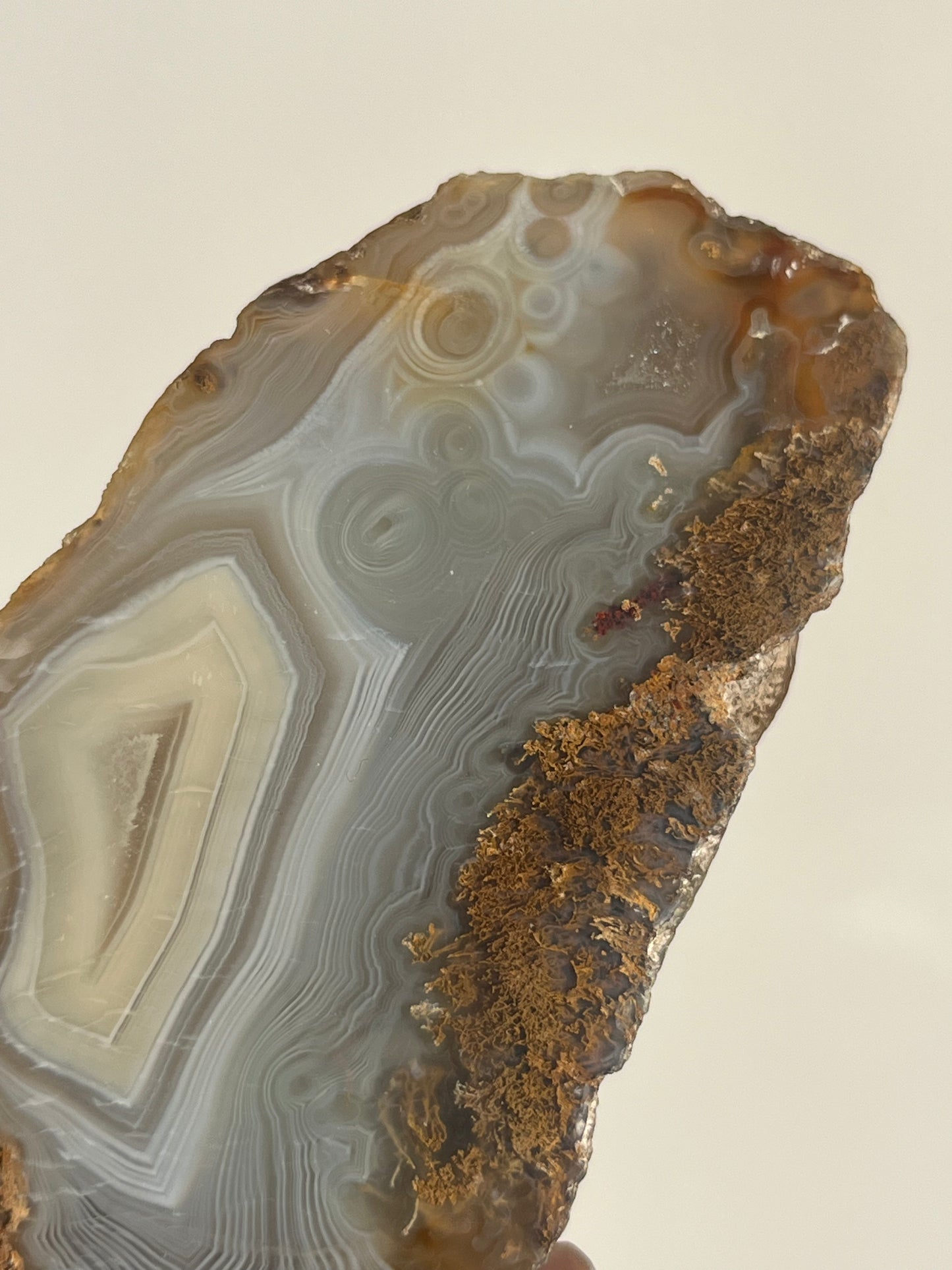 'Elysian Atlas' West Indonesian Grey Agate Pair with Moss Inclusions and Parallax Effect F