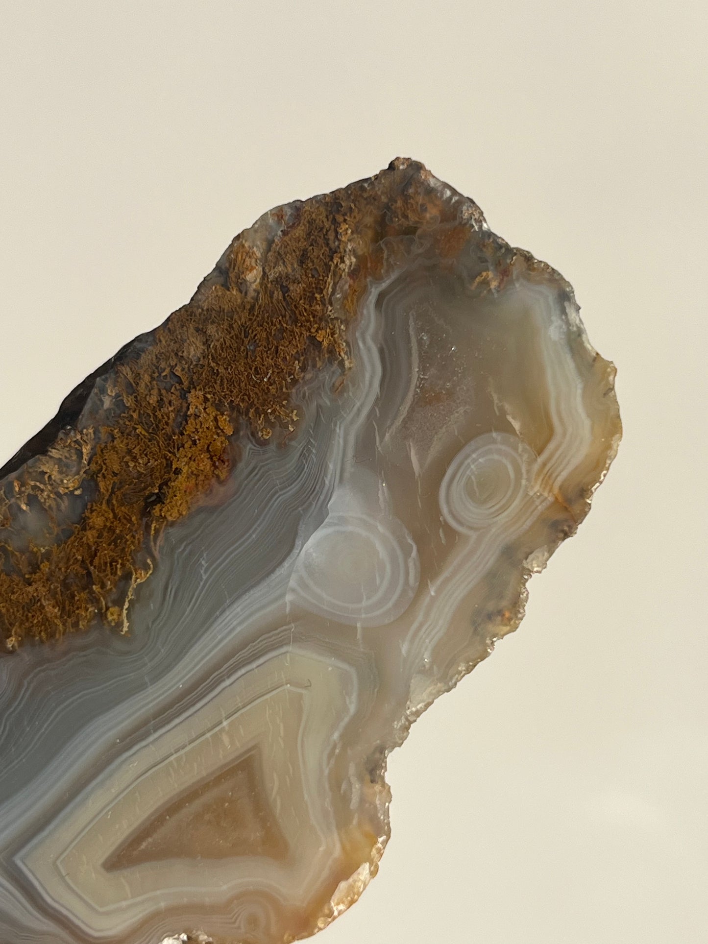 'Elysian Atlas' West Indonesian Grey Agate Pair with Moss Inclusions and Parallax Effect F