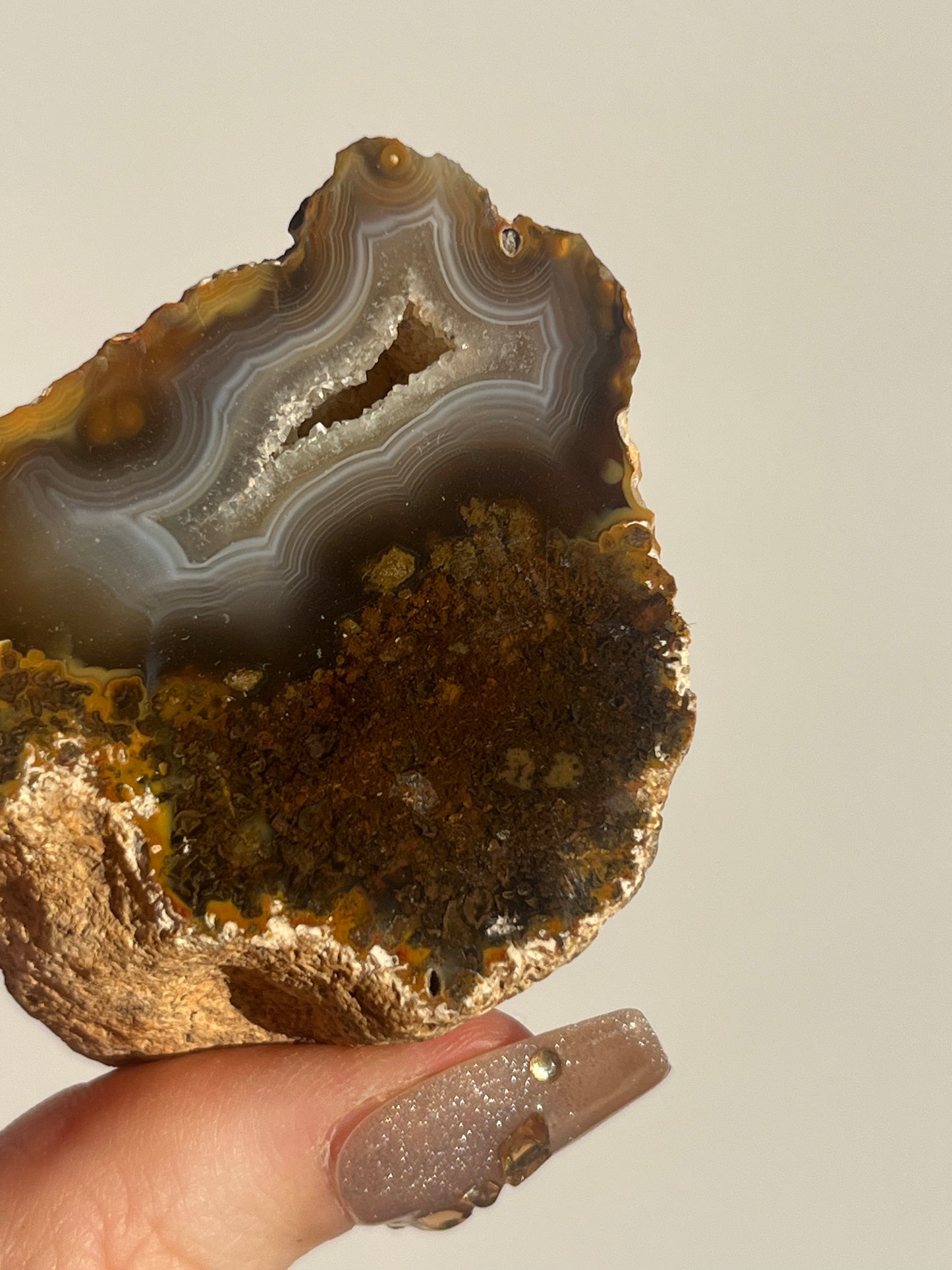 'Timber-Veil' West Indonesian River Agate Pair with Moss Inclusions H