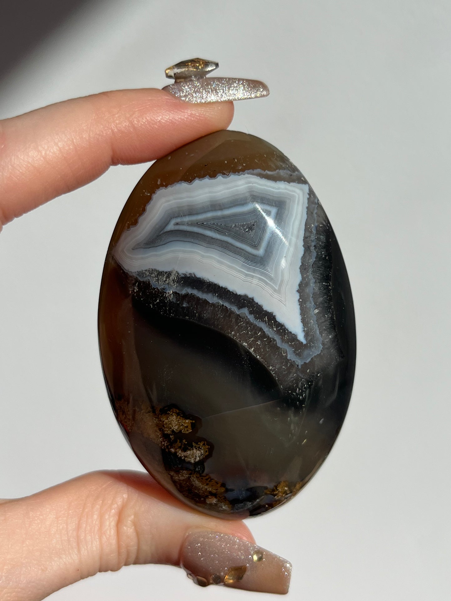 East Indonesian Agate Palmstone with Parallax Effect C