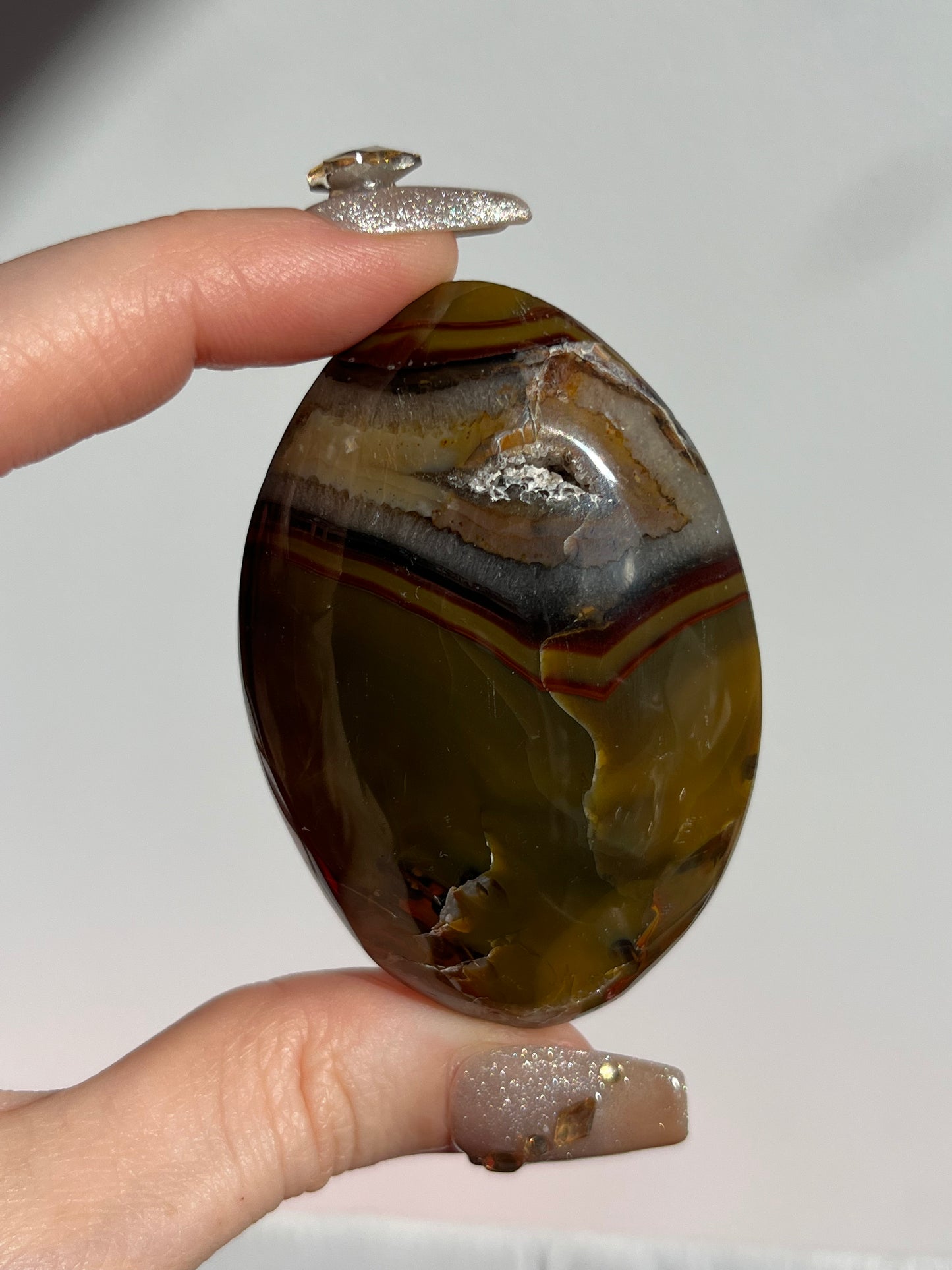 Yellow Ochre East Indonesian Agate Palmstone A