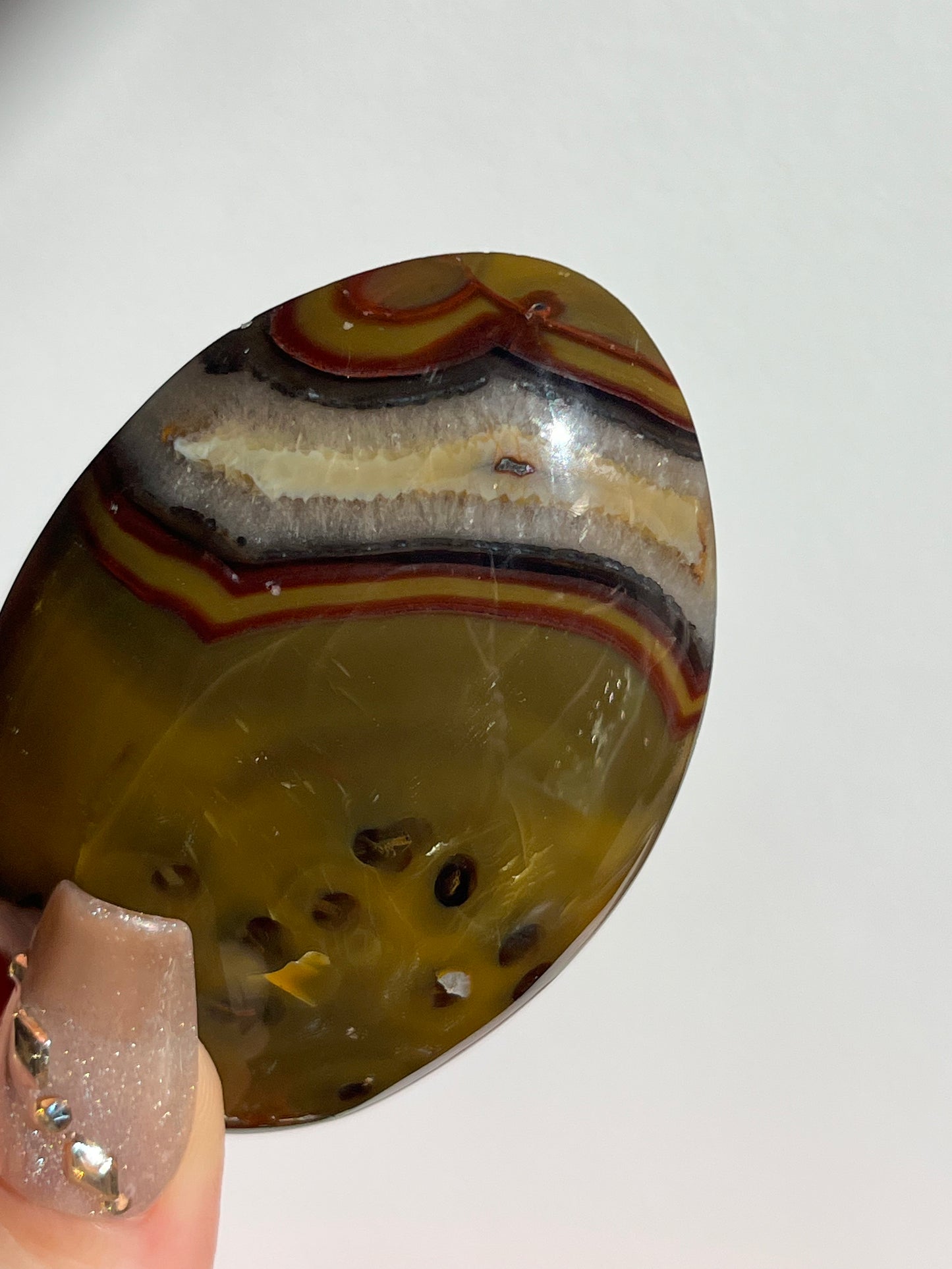 Yellow Ochre East Indonesian Agate Palmstone A