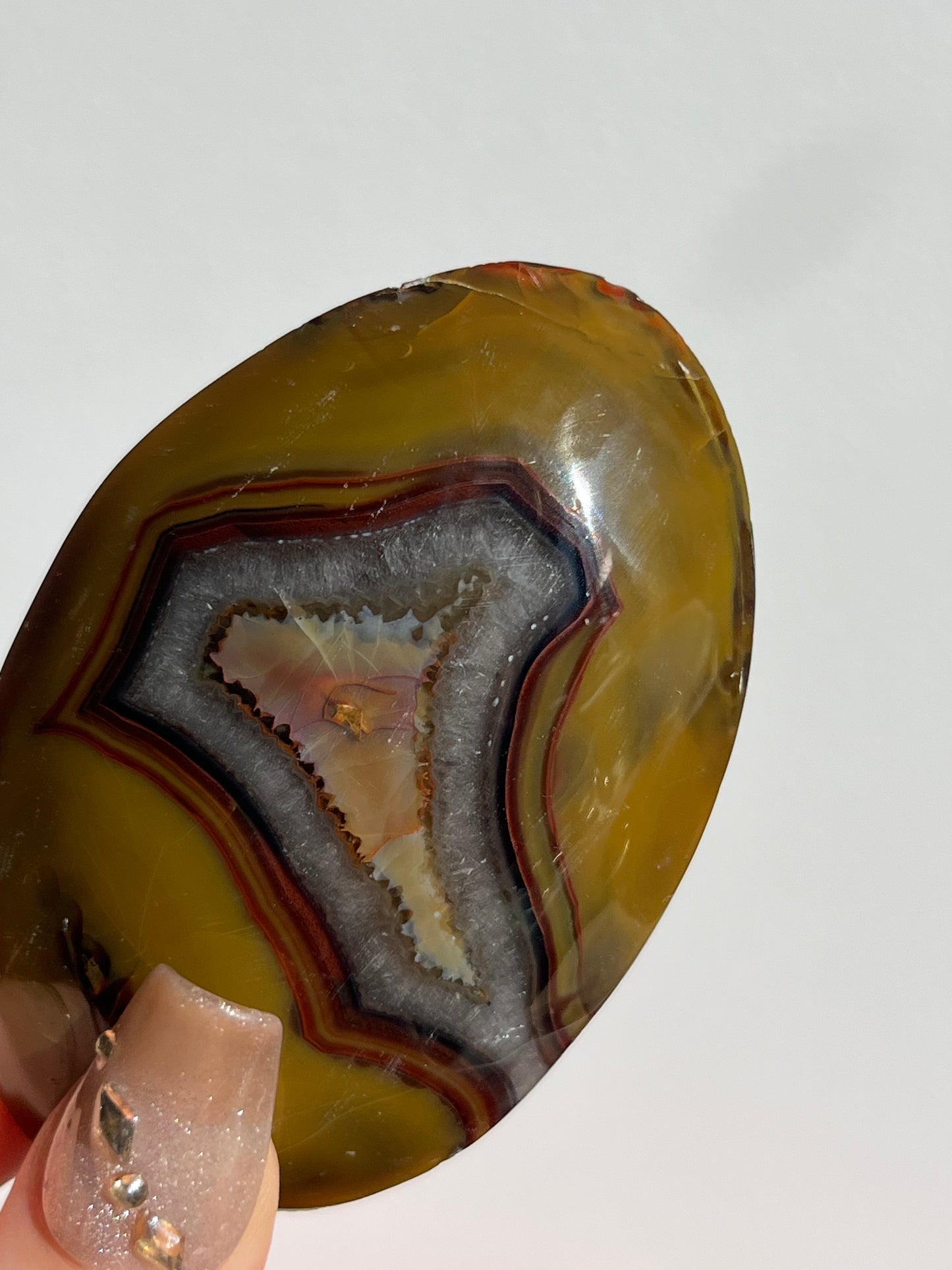 Yellow Ochre East Indonesian Agate Palmstone B
