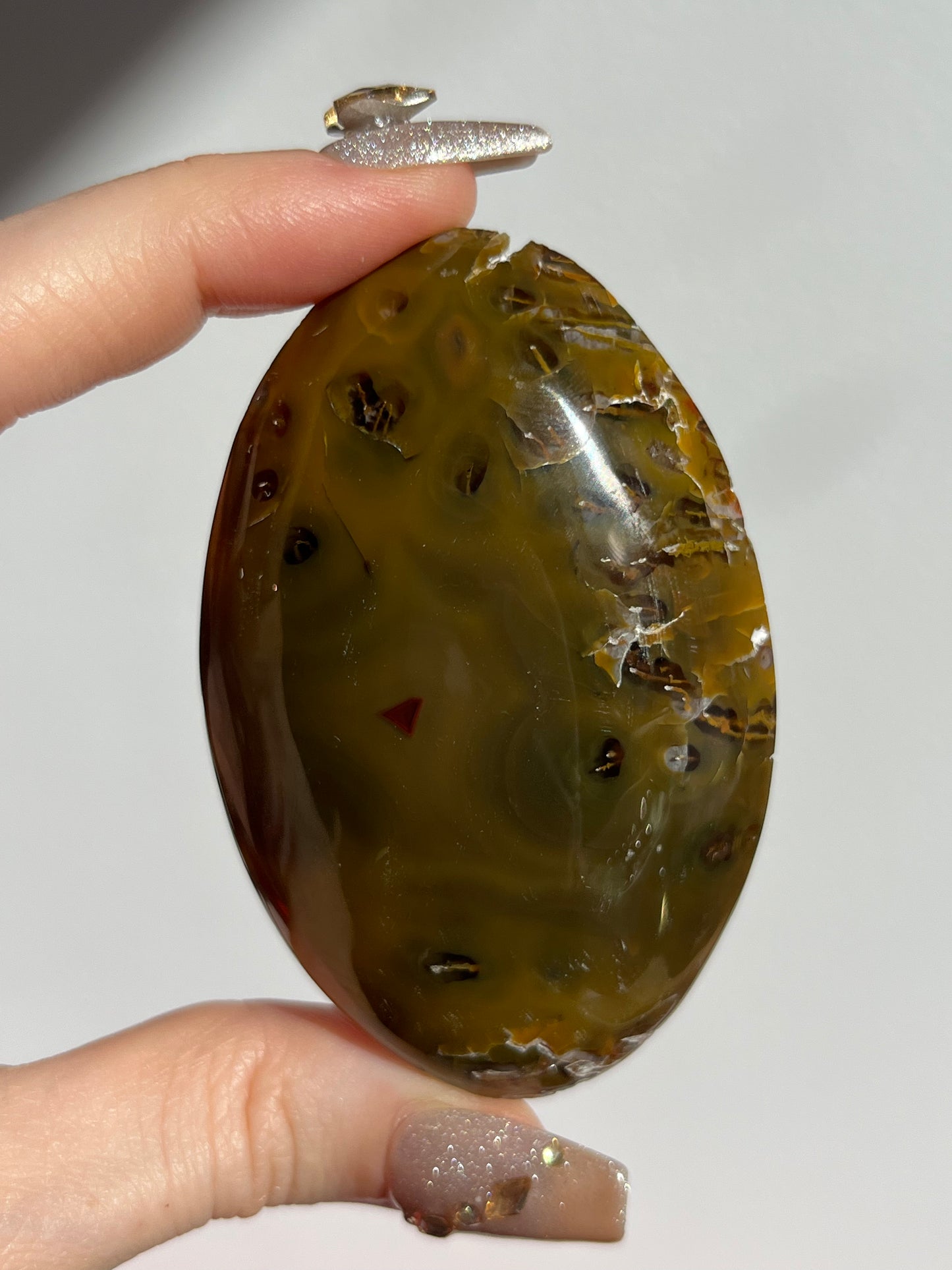 Yellow Ochre East Indonesian Agate Palmstone C