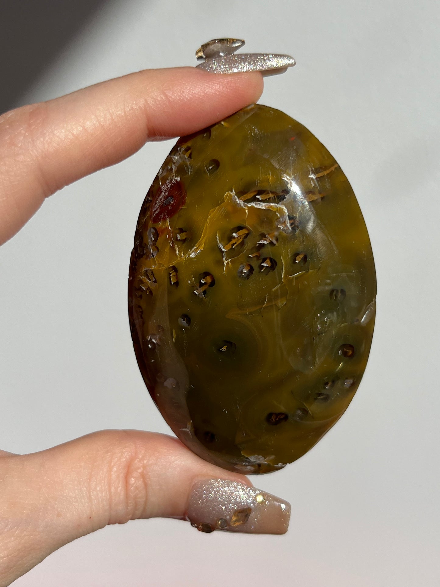 Yellow Ochre East Indonesian Agate Palmstone C