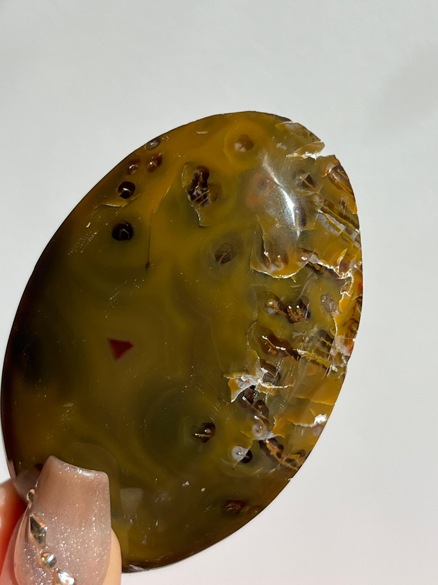 Yellow Ochre East Indonesian Agate Palmstone C
