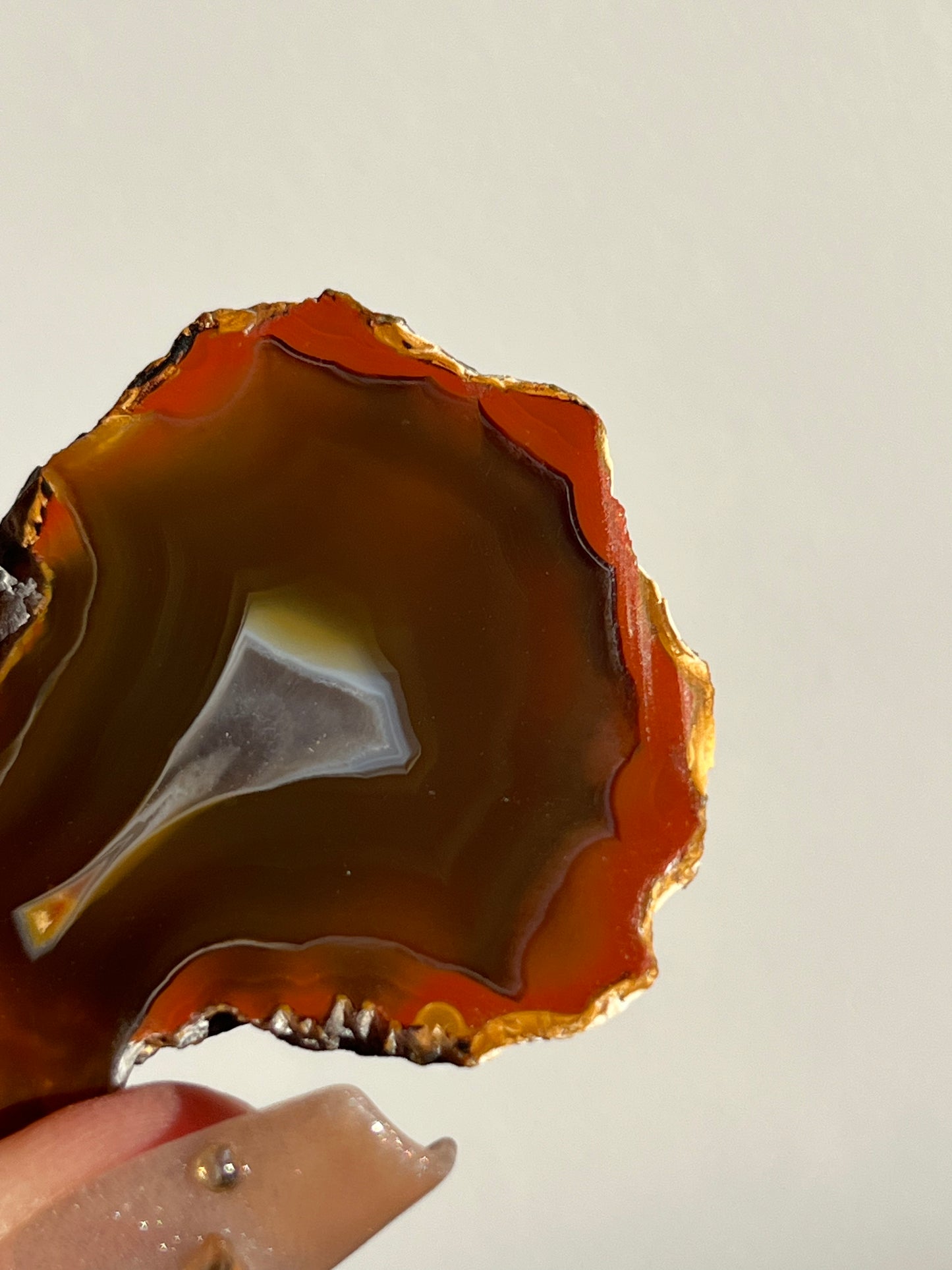 'Solstice Veil' West Indonesian Natural Carnelian Agate Pair A
