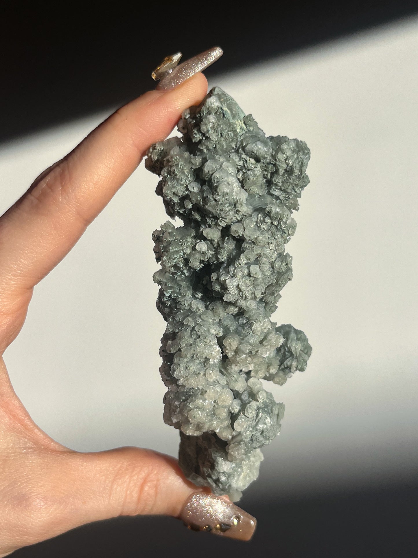 Euci Quartz with Coin Petal Calcite Specimen J