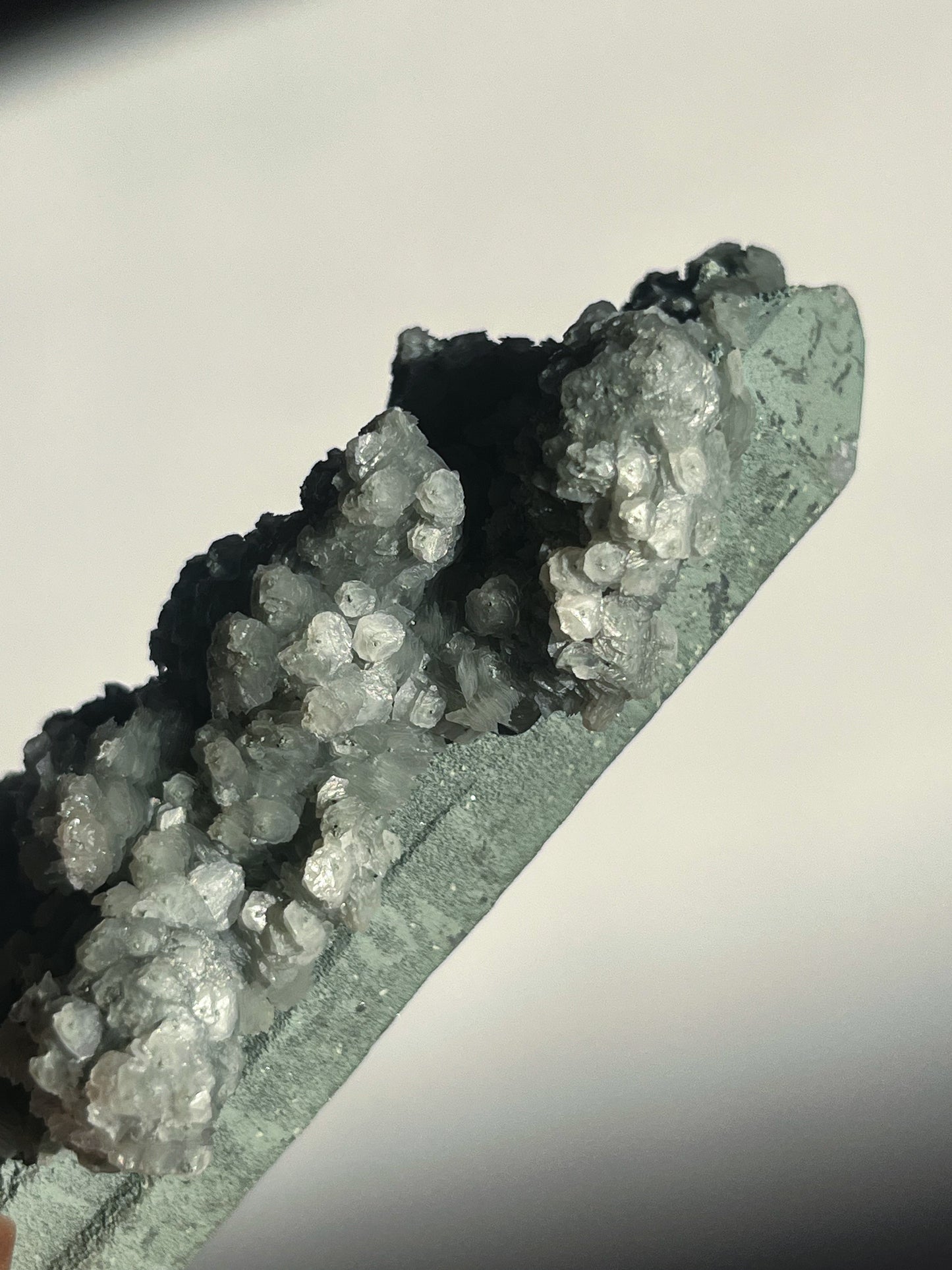 Euci Quartz with Coin Petal Calcite Specimen J