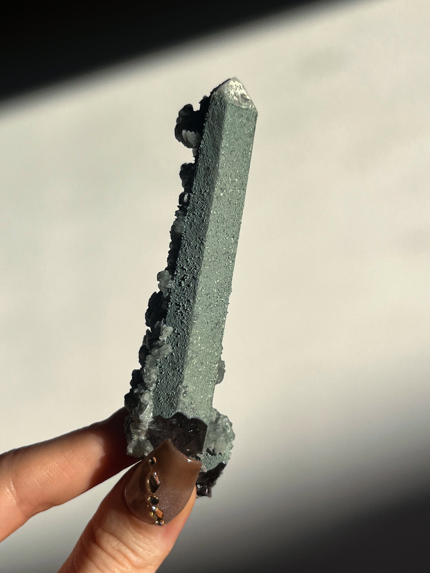Euci Quartz with Coin Petal Calcite Specimen P
