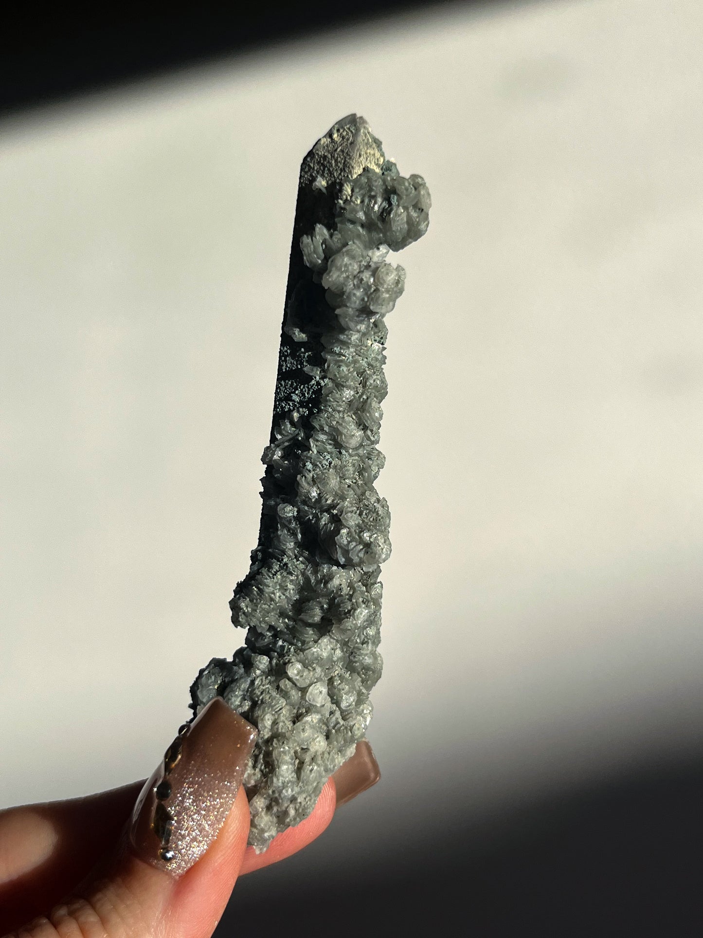 Euci Quartz with Coin Petal Calcite Specimen P