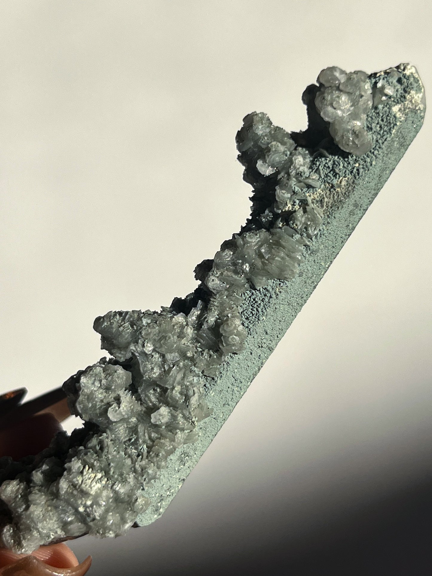 Euci Quartz with Coin Petal Calcite Specimen P