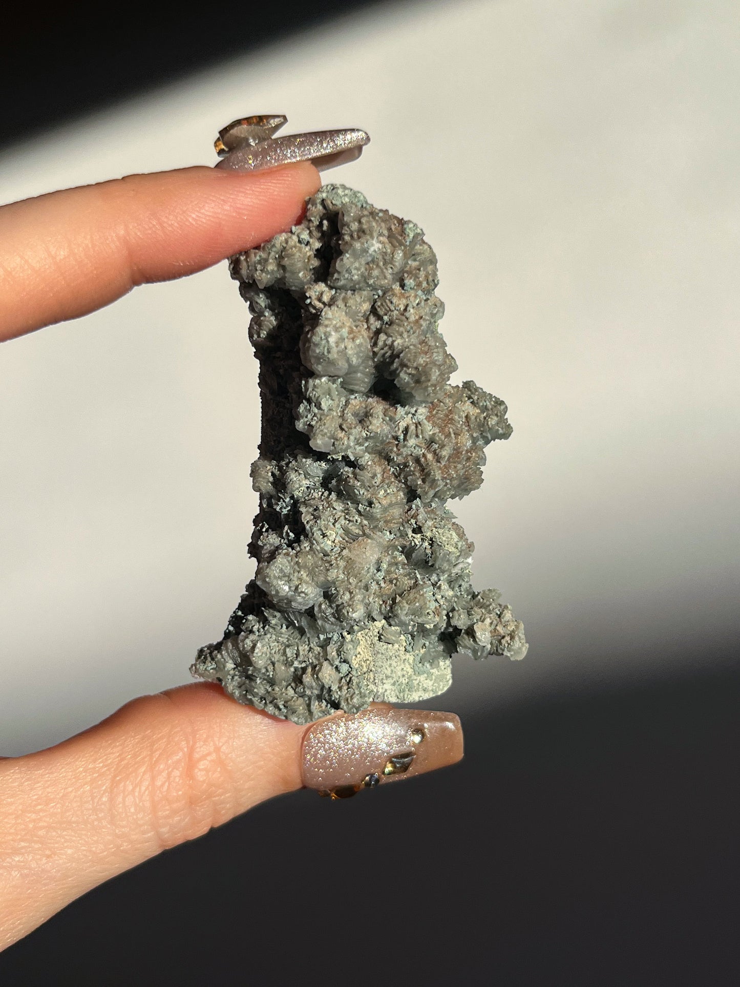 Euci Quartz with Coin Petal Calcite Specimen S