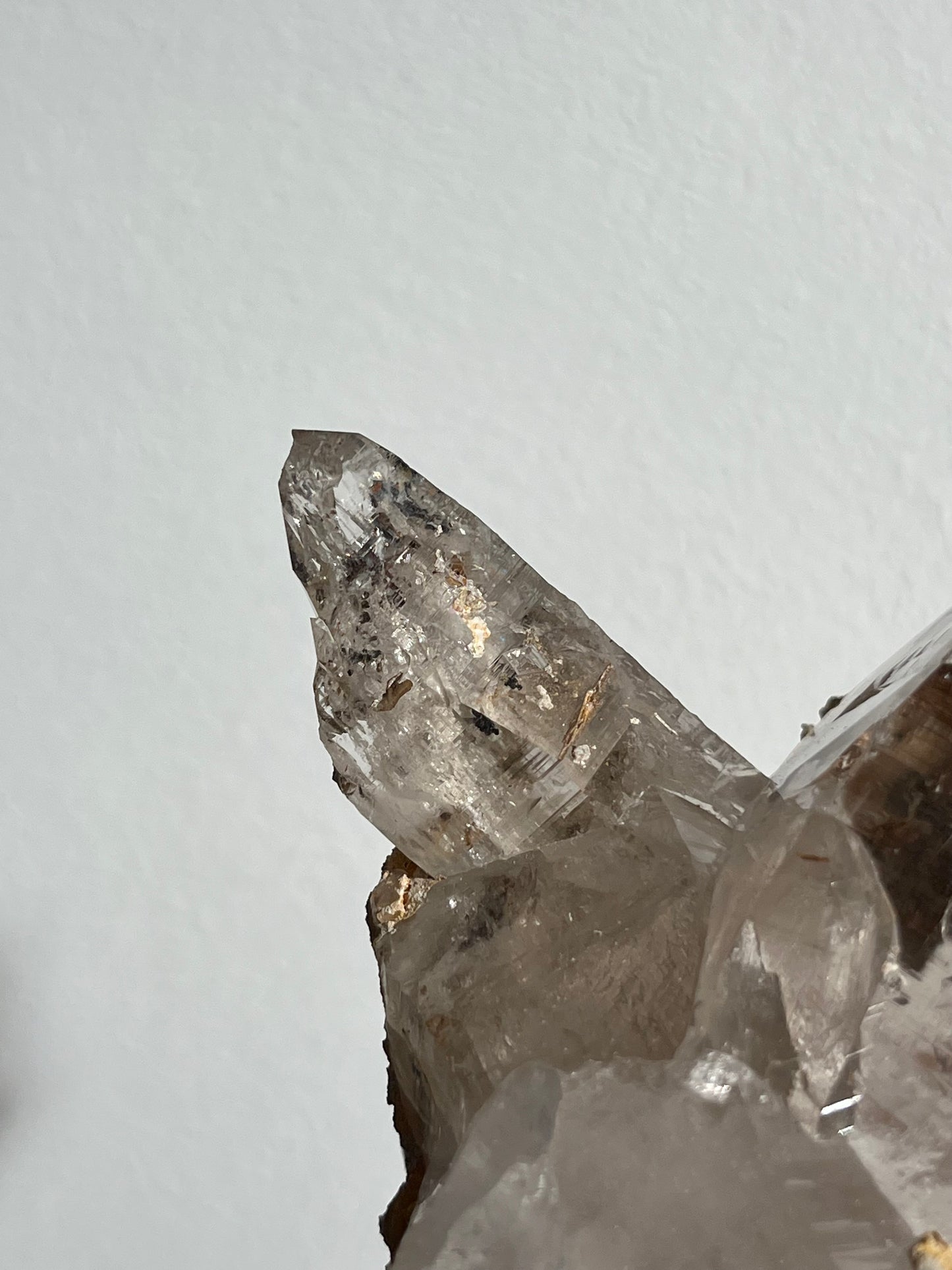 Water Clear Himalayan Smokey Quartz Cluster w/Siderite #3