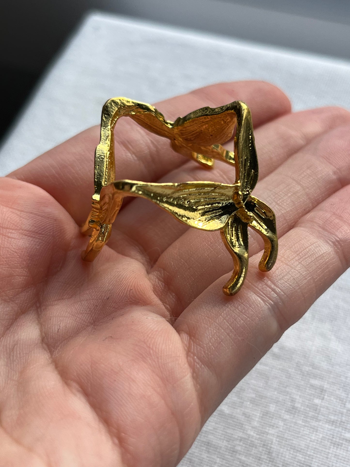 Gold Butterfly Sphere Stand