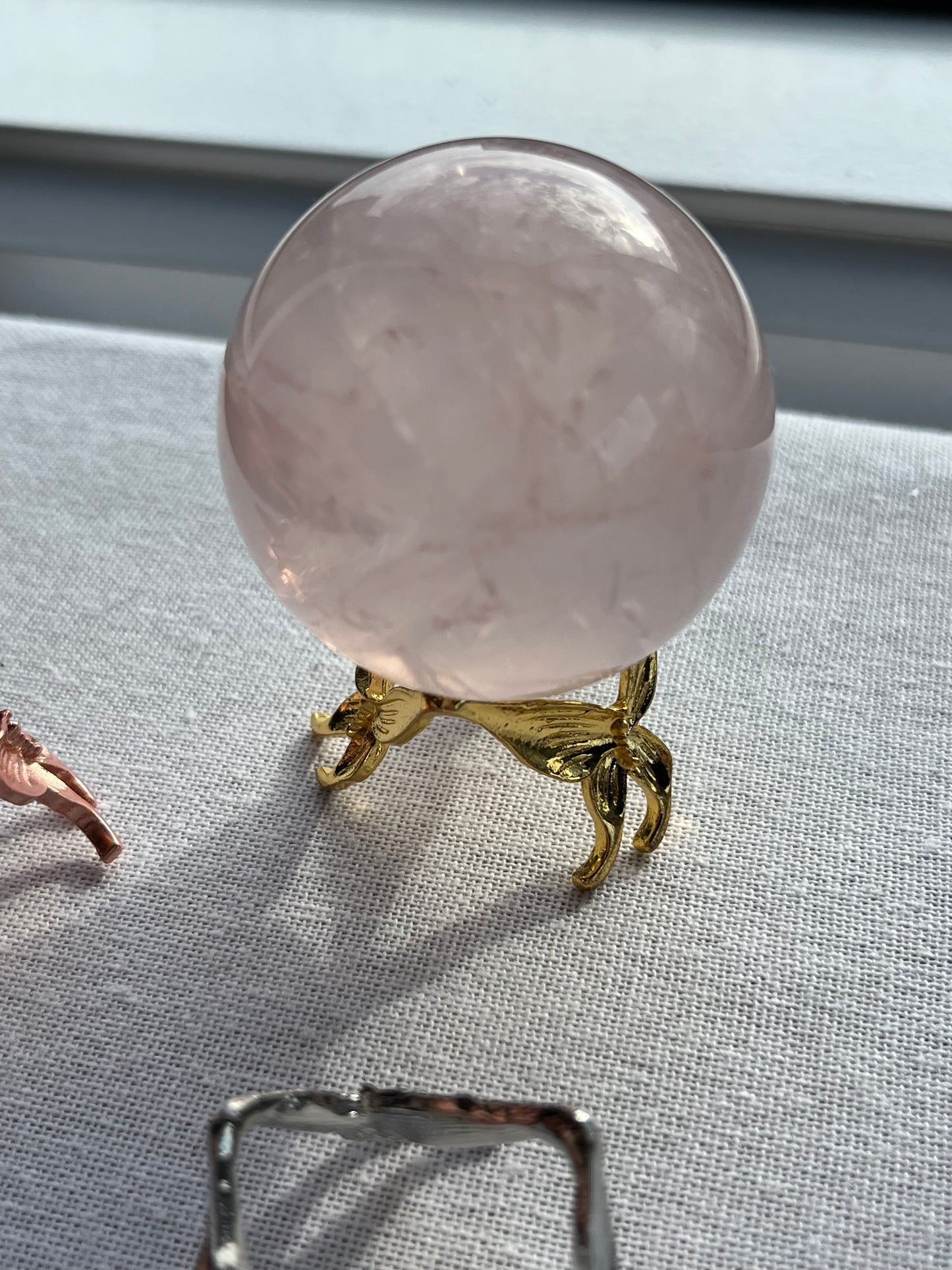 Gold Butterfly Sphere Stand