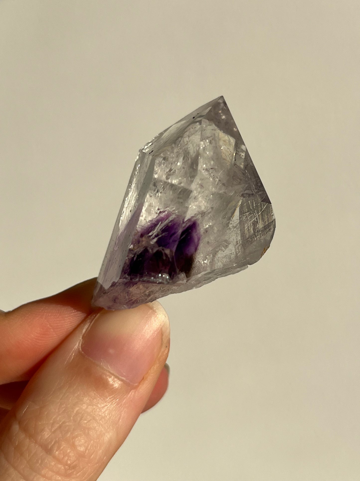 Streep Mine Quartz w/Phantom Amethyst Specimen #6