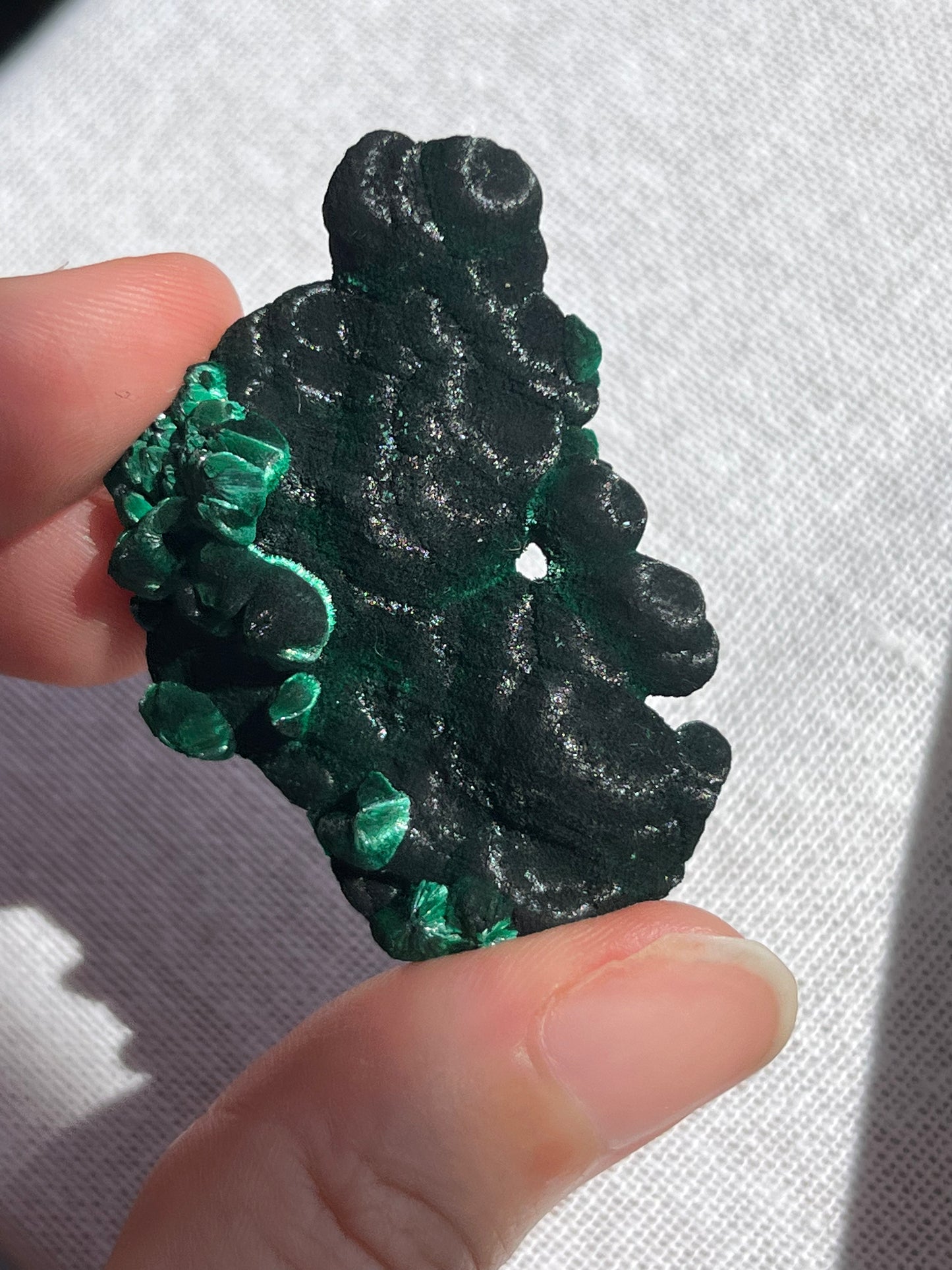 Guangdong Silky Velvet Malachite Specimen (Intuitively Chosen)