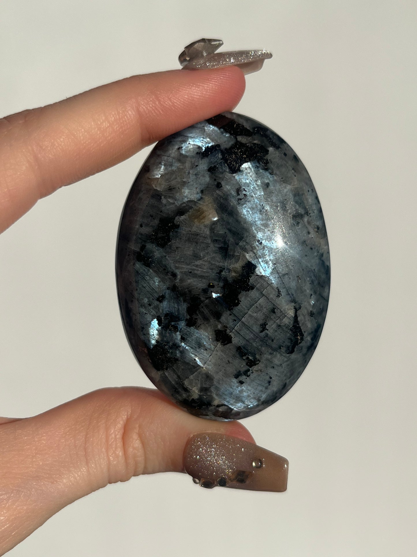 Flashy Larvikite Palmstone C