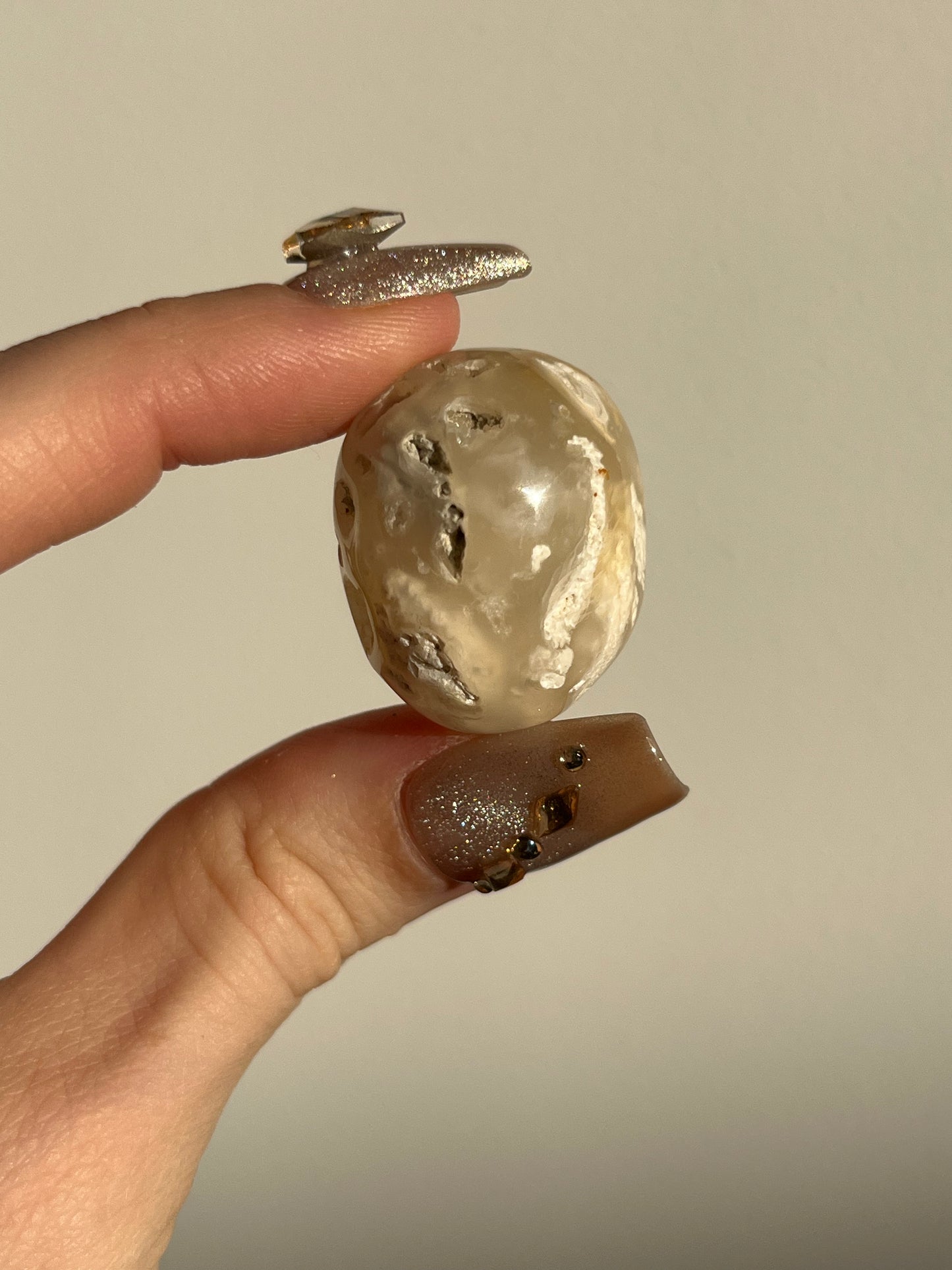 Flower Agate Tumbled Stone