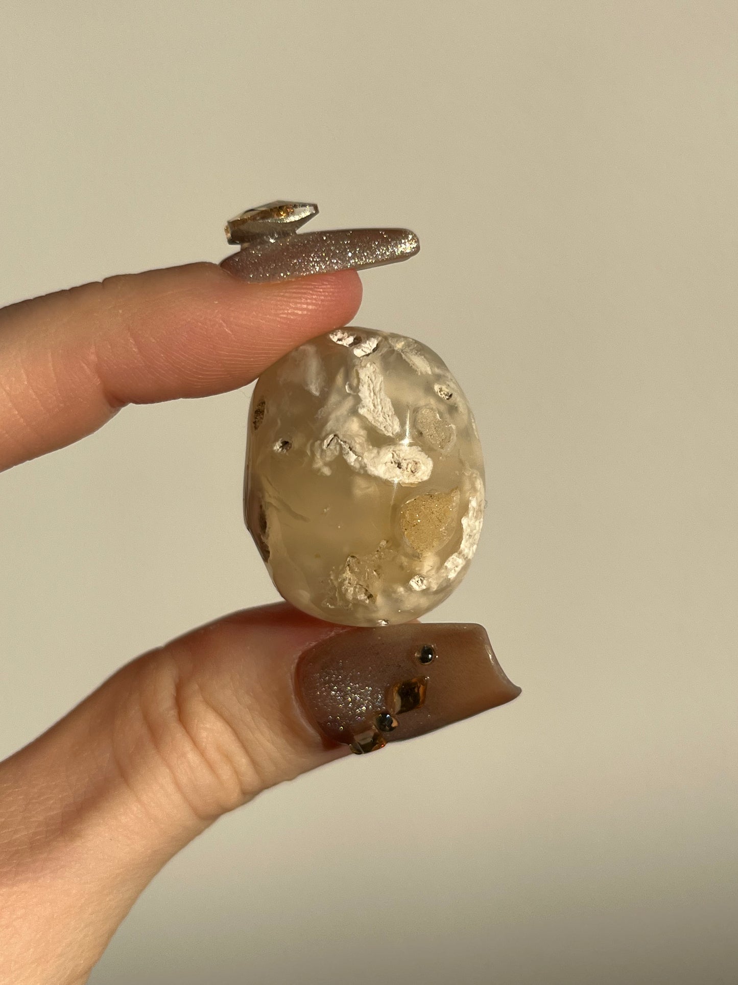 Flower Agate Tumbled Stone