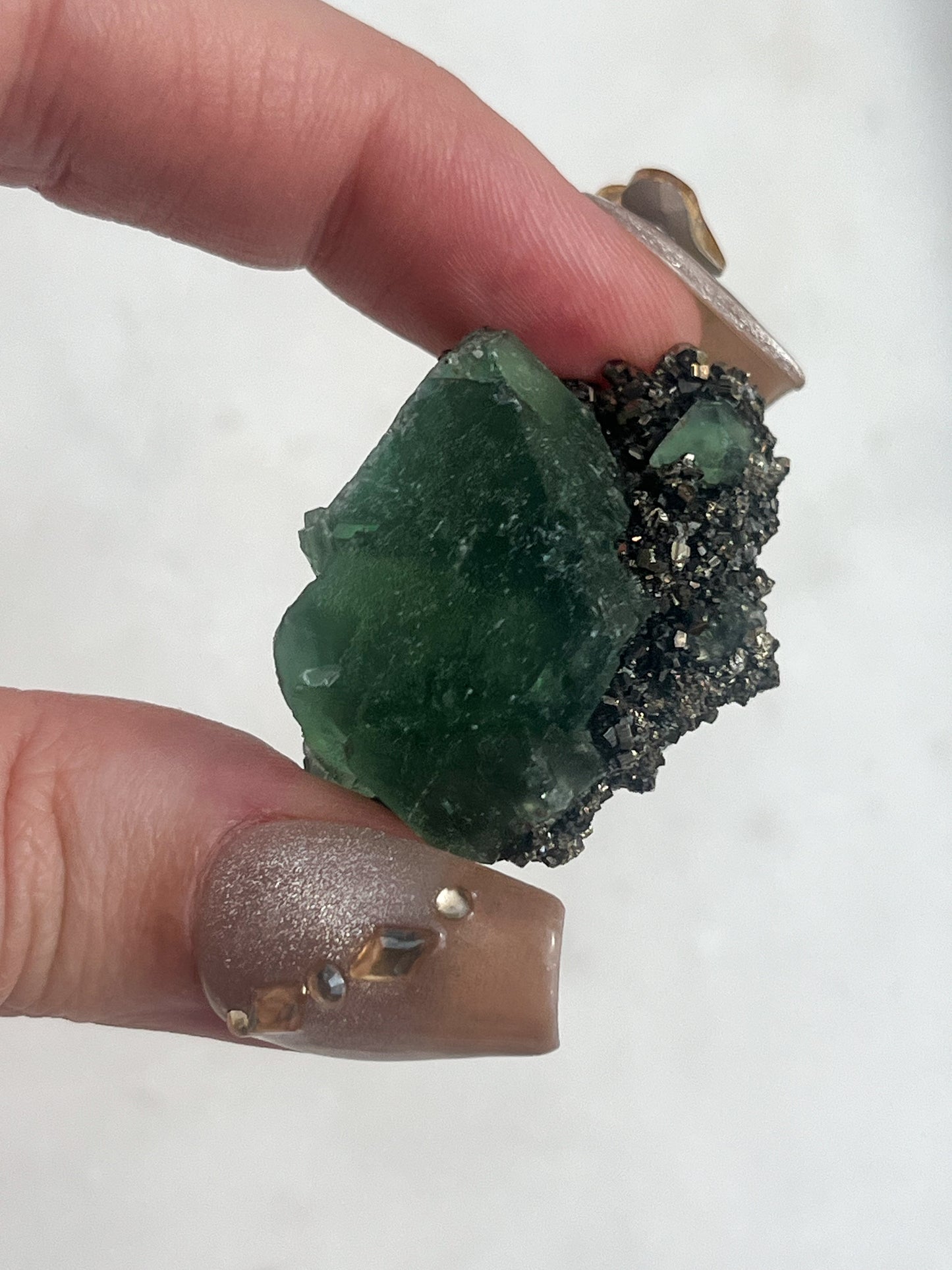 Peruvian Green Fluorite with Pyrite, Sphalerite & Galena #13