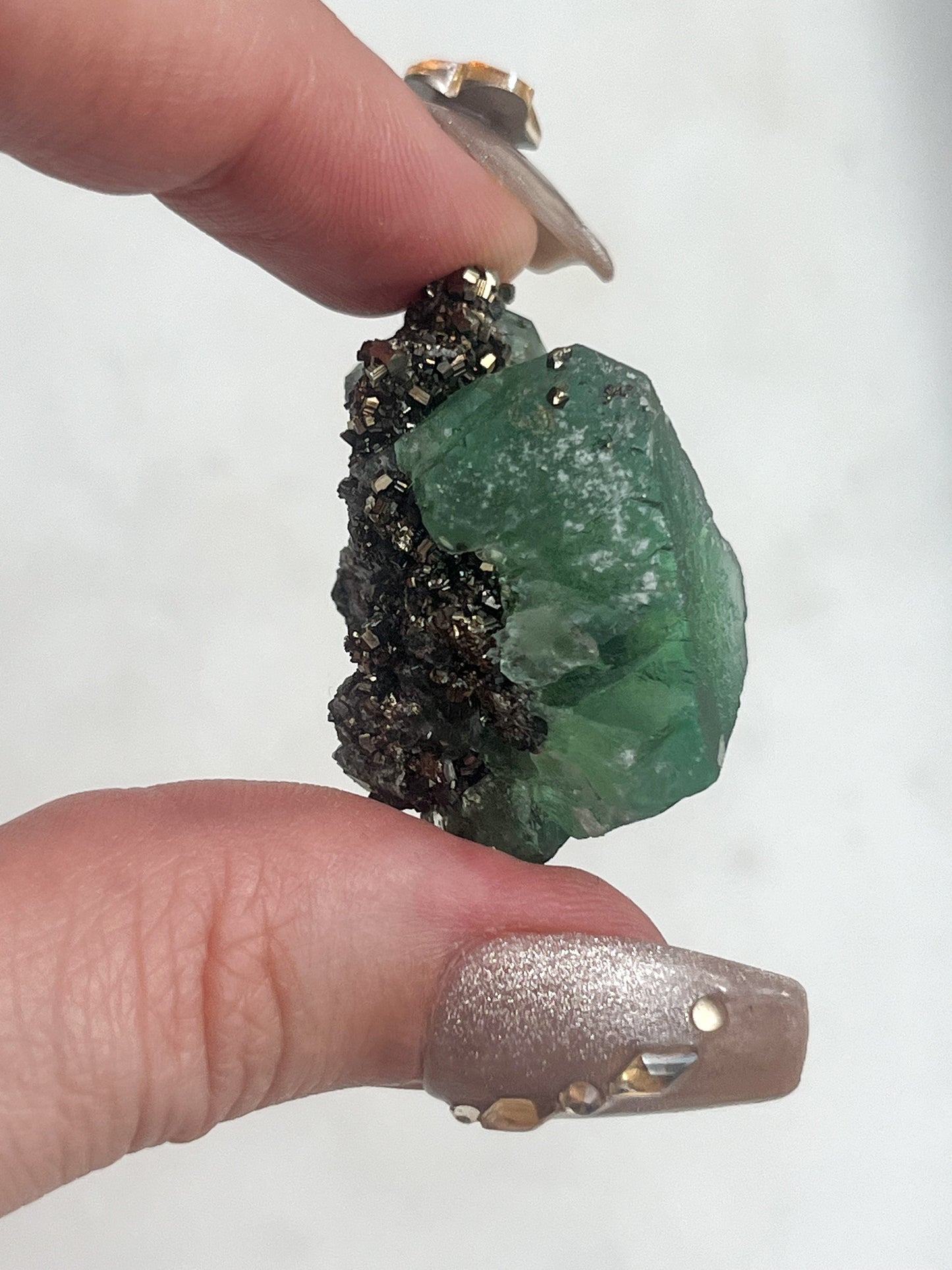 Peruvian Green Fluorite with Pyrite, Sphalerite & Galena #13