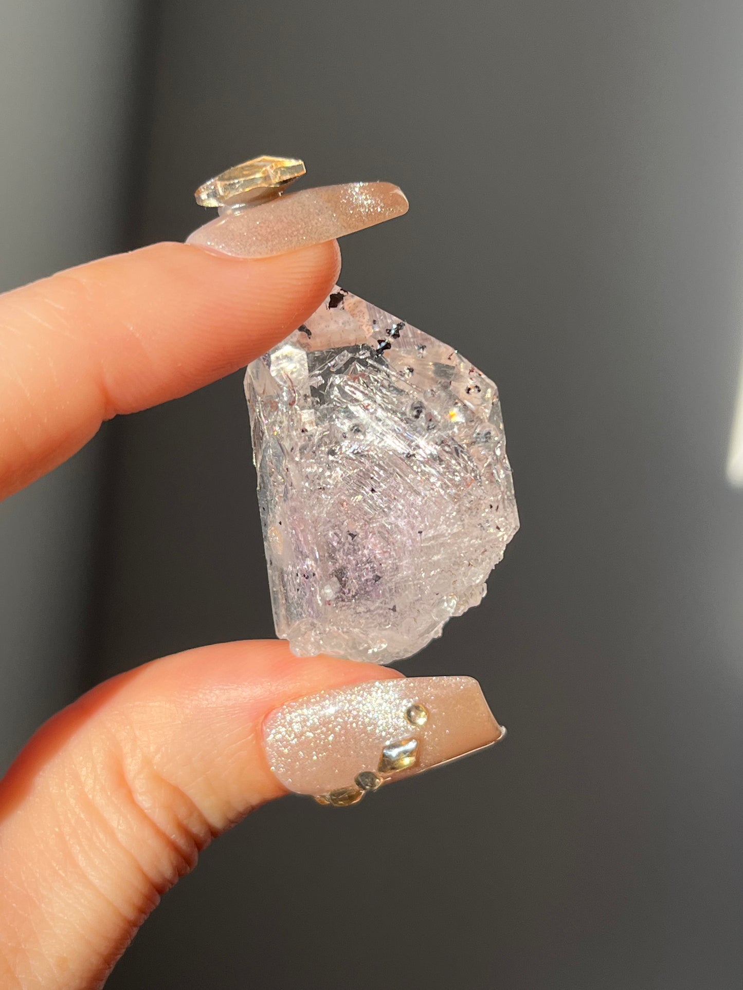 Goboboseb Amethyst Quartz Point with Enhydro I
