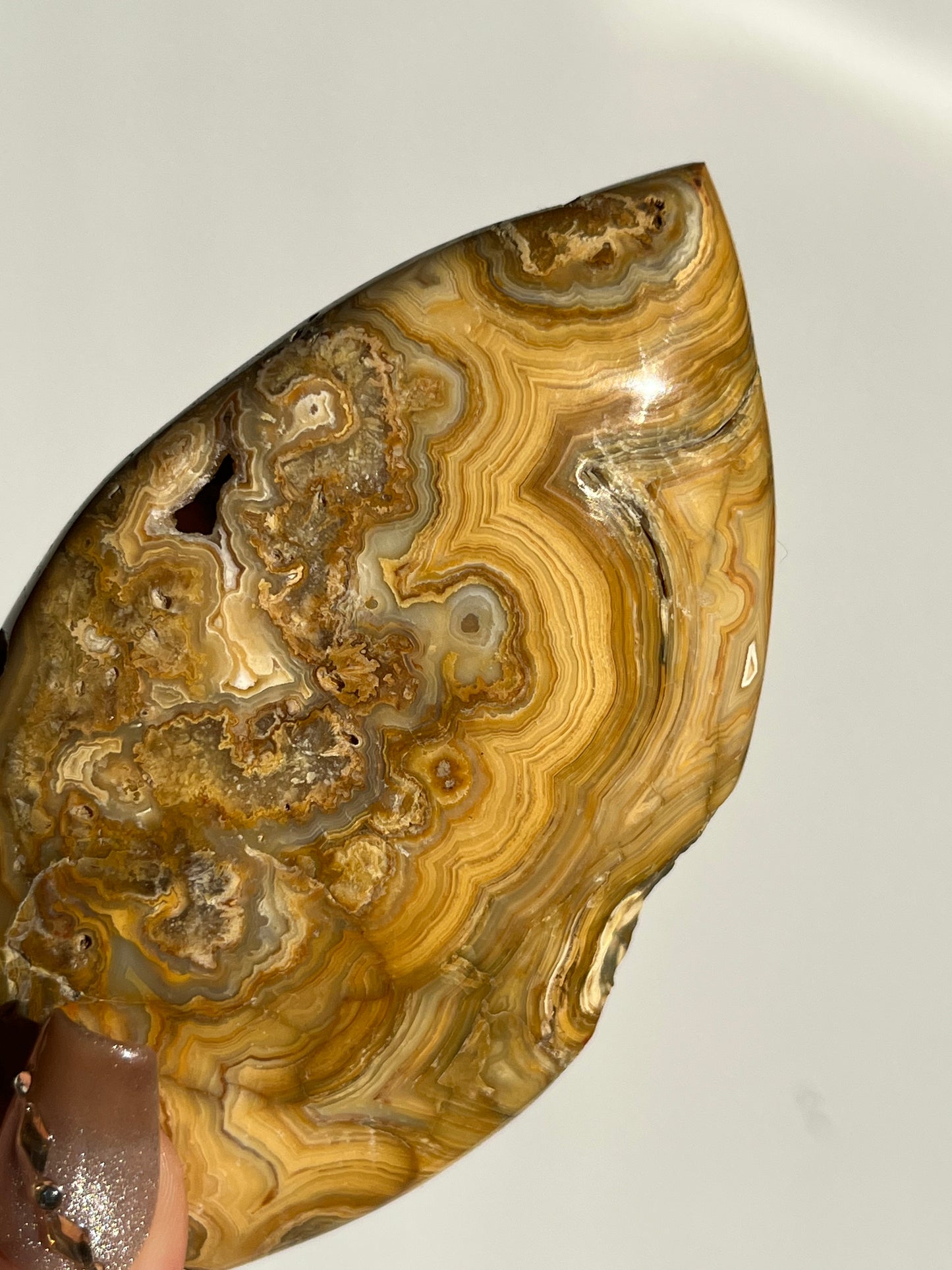 Golden Lace Agate Flame A